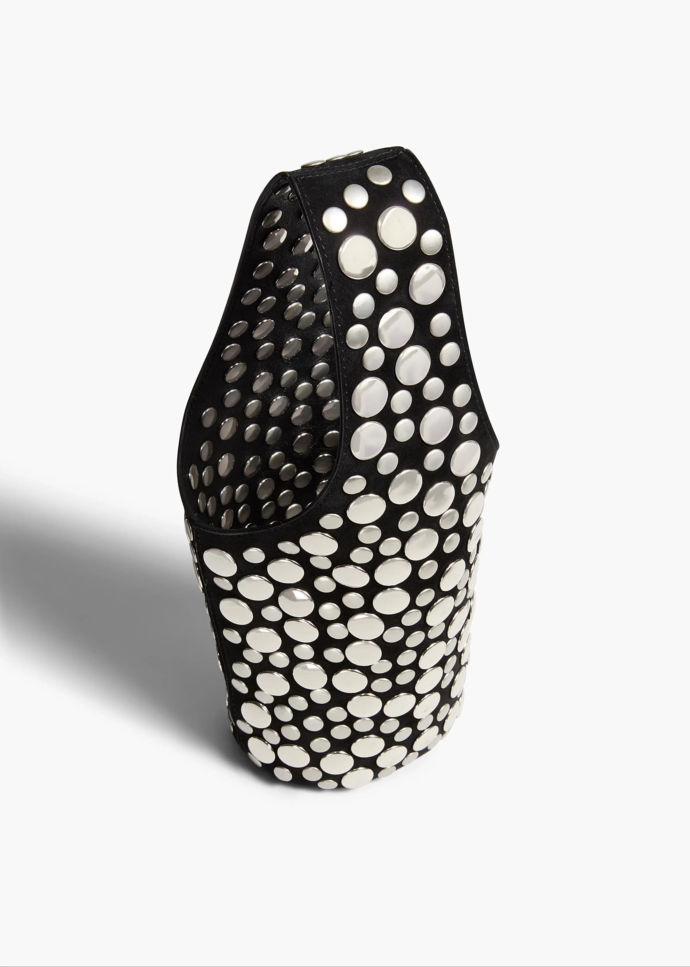 Livia Bag in Black Suede with Silver Studs sold by KHAITE product image thumbnail 2