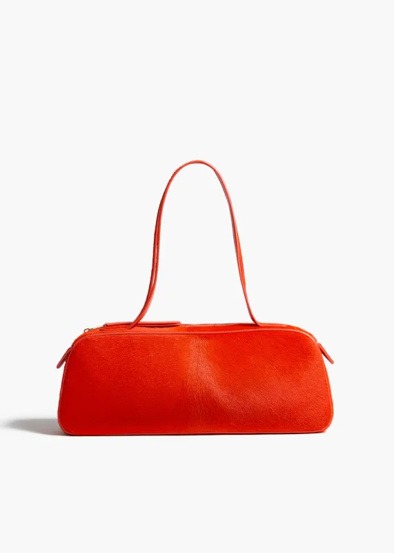Simona Shoulder Bag in Persimmon Haircalf sold by KHAITE