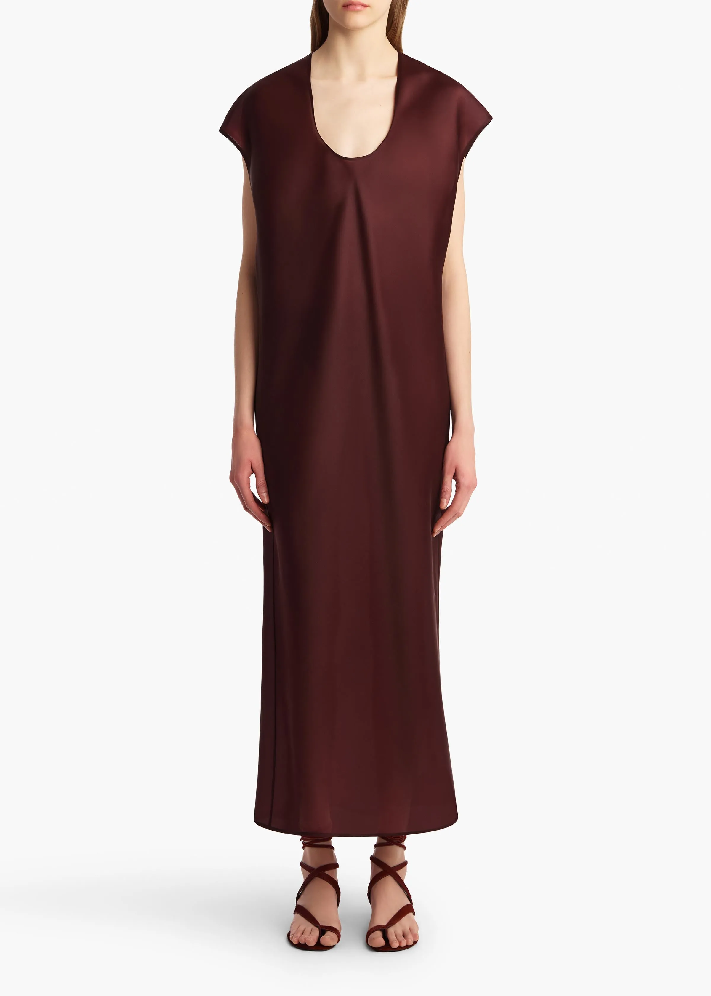 Darby Dress in Almandine sold by KHAITE product image thumbnail 2
