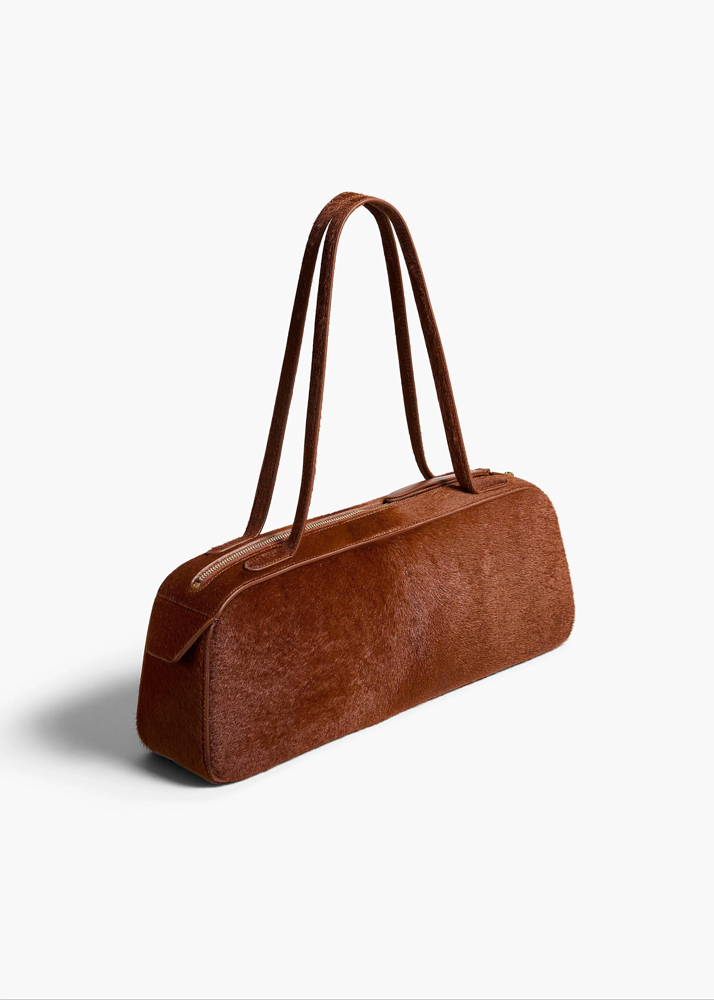 Simona Shoulder Bag in Rust Haircalf sold by KHAITE product image thumbnail 2