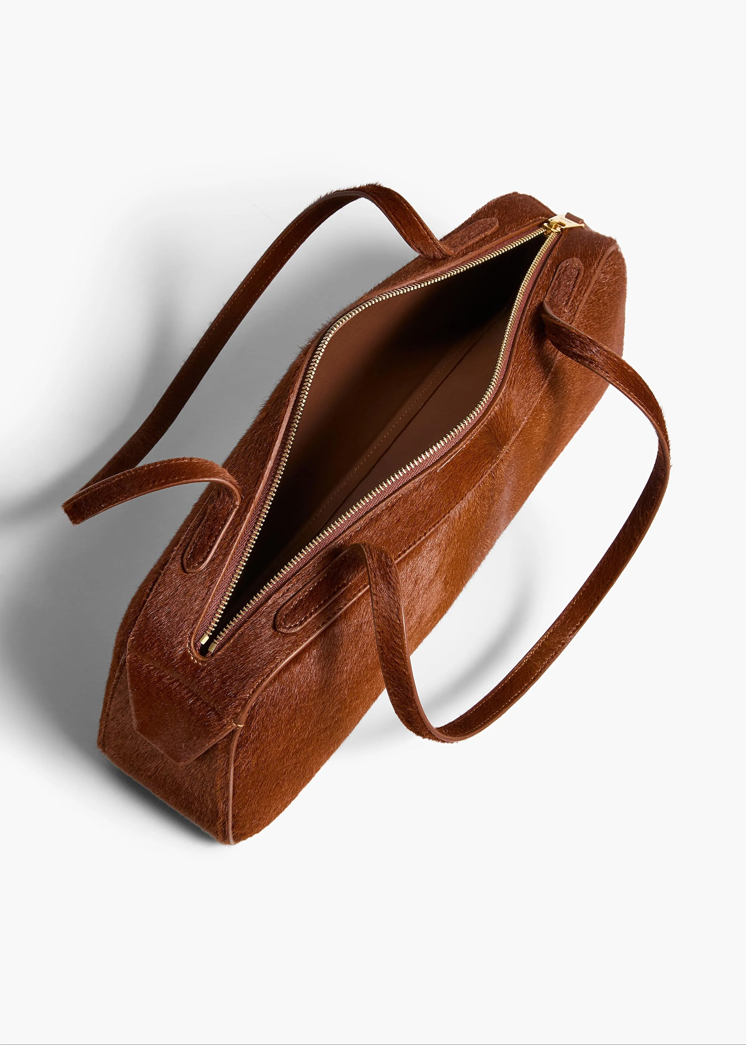 Simona Shoulder Bag in Rust Haircalf sold by KHAITE product image thumbnail 4