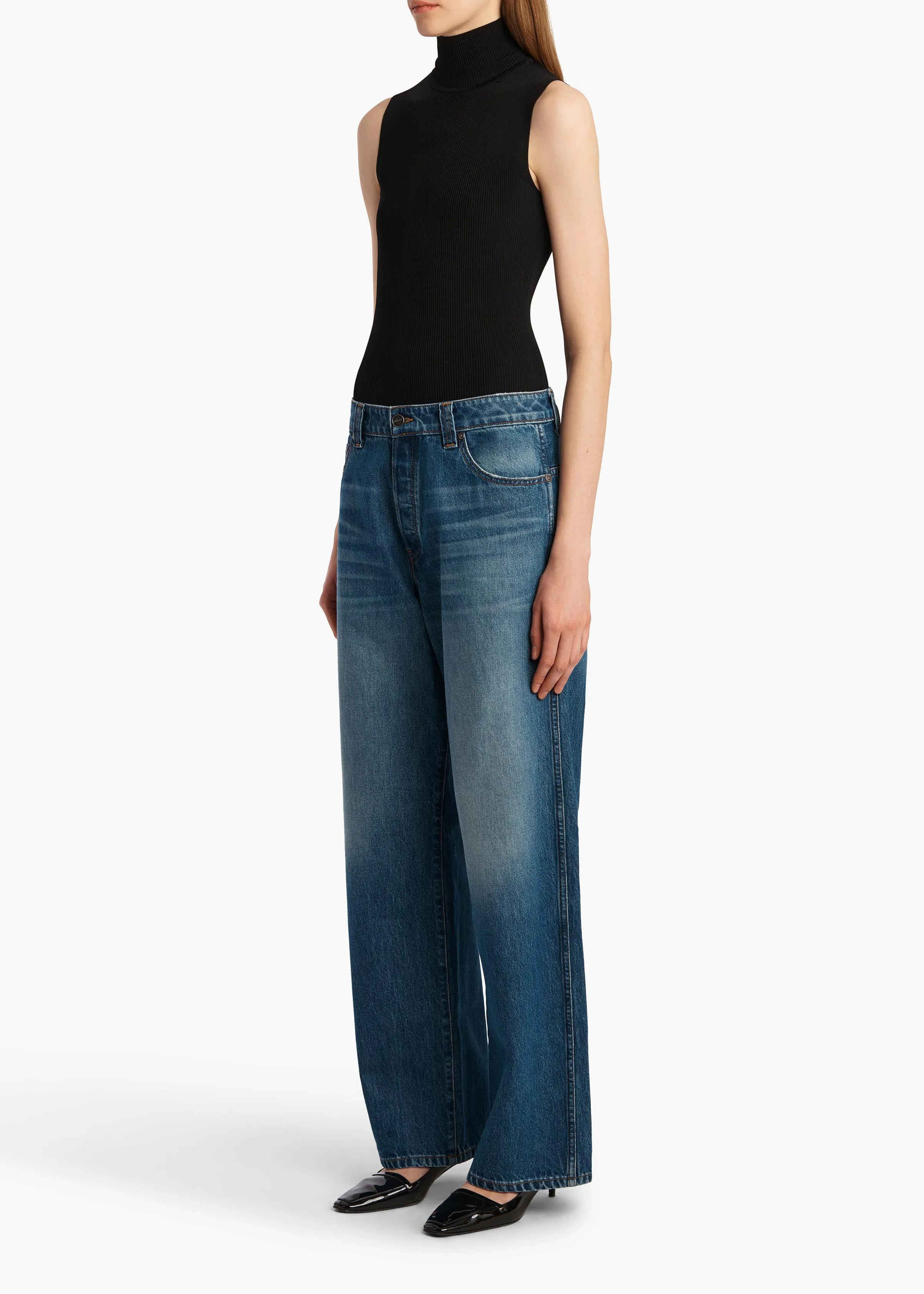 Benita Top in Black sold by KHAITE product image thumbnail 2