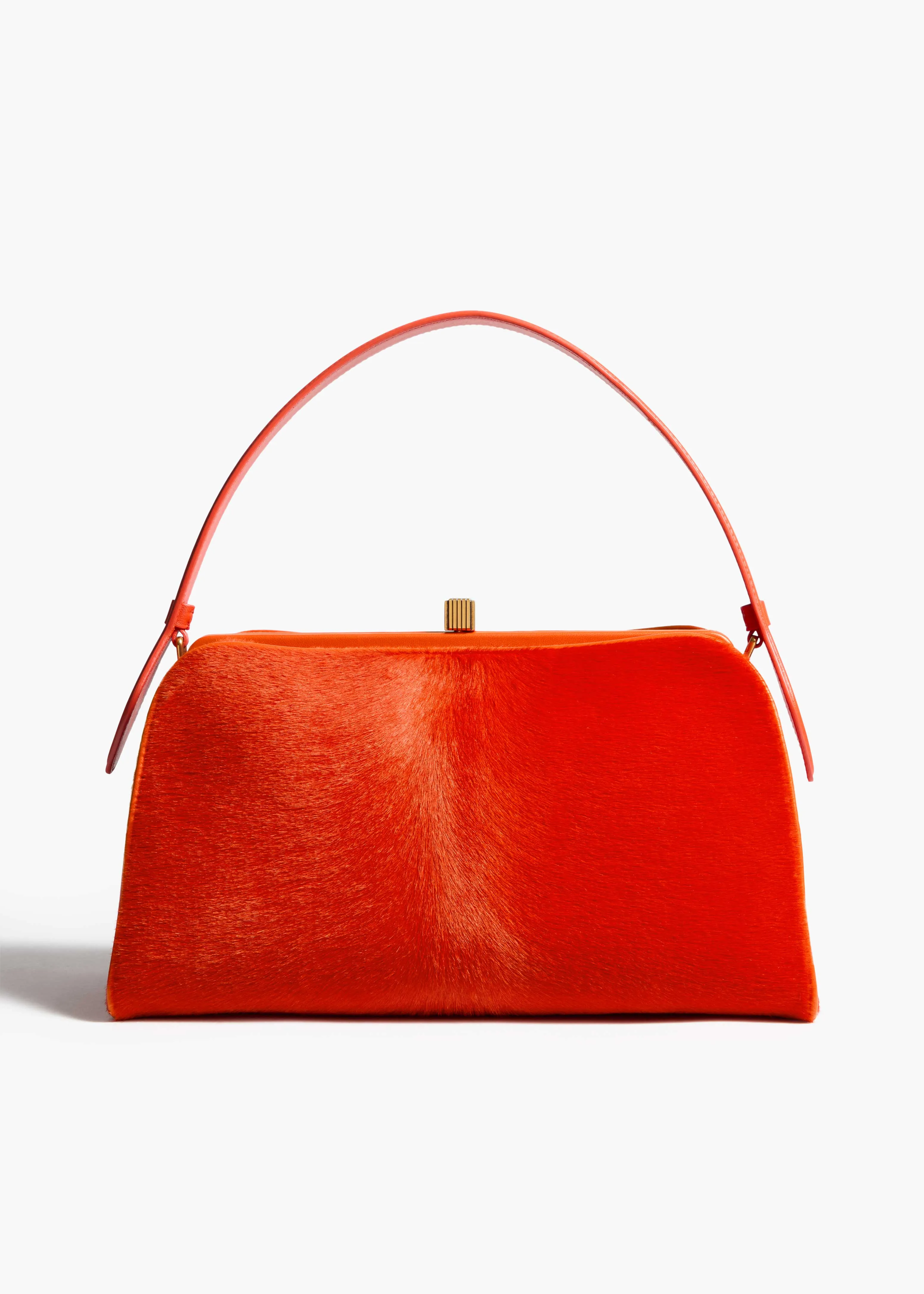 Cate Bag in Persimmon Haircalf sold by KHAITE