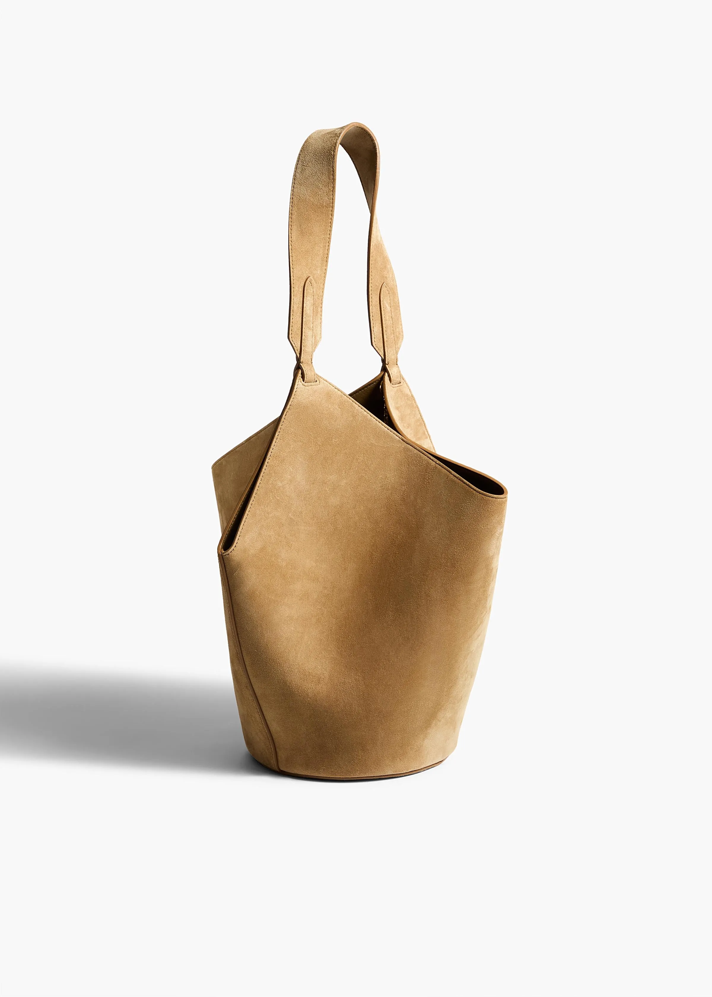 Small Lotus Tote in Mud Suede sold by KHAITE product image thumbnail 2
