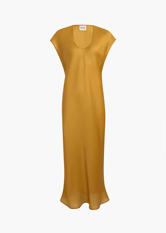 Darby Dress in Dijon sold by KHAITE