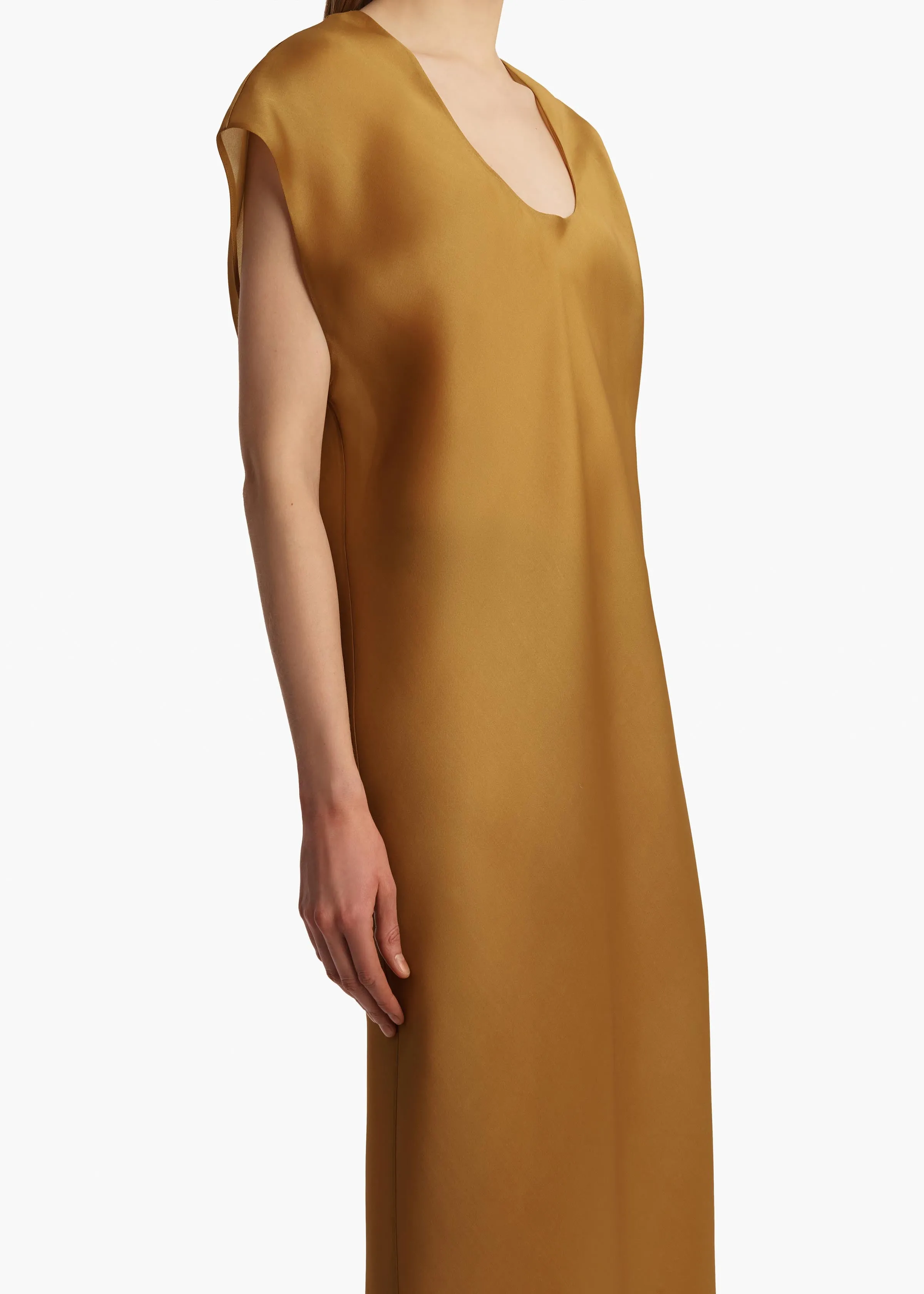 Darby Dress in Dijon sold by KHAITE product image thumbnail 5