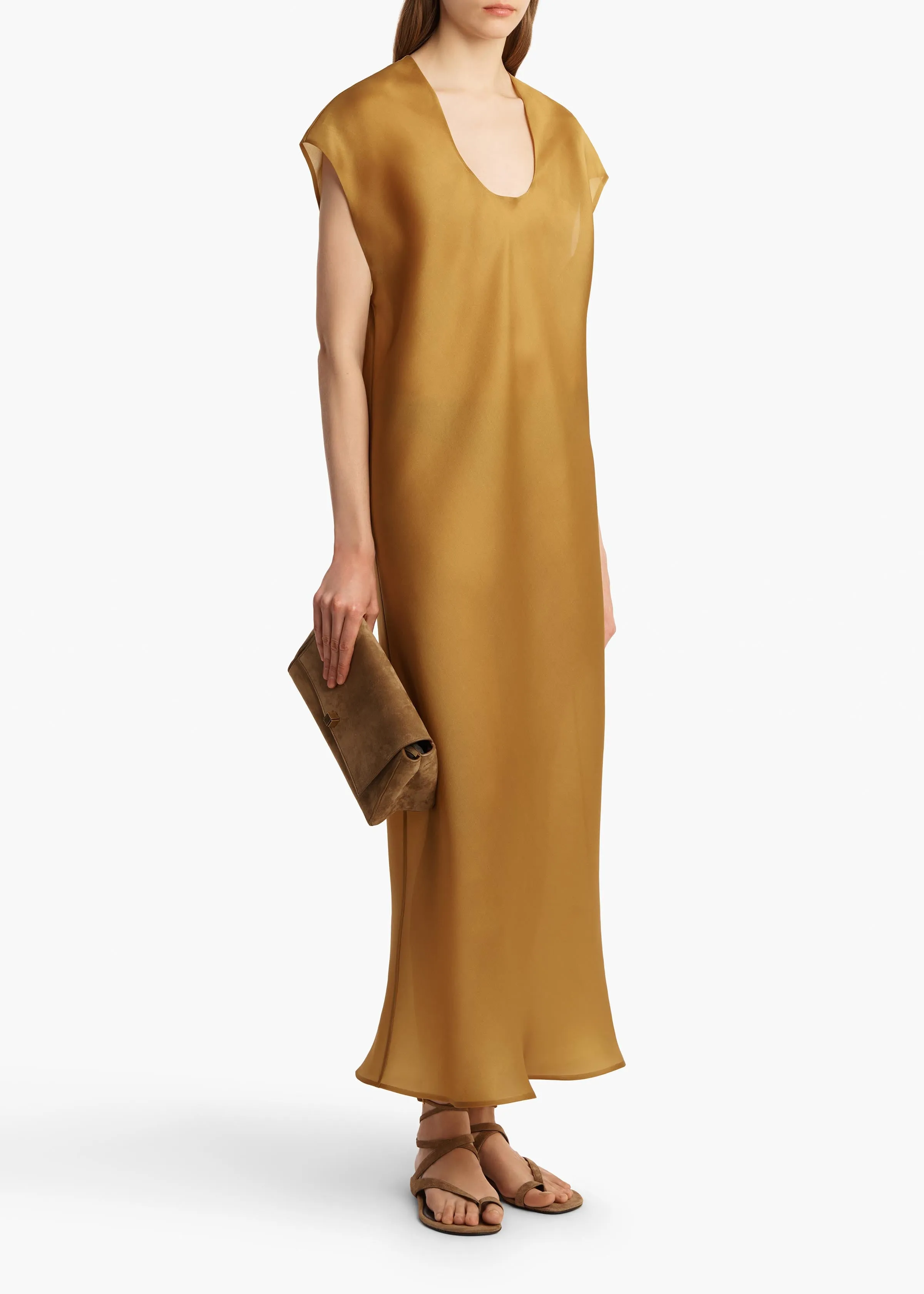 Darby Dress in Dijon sold by KHAITE product image thumbnail 2