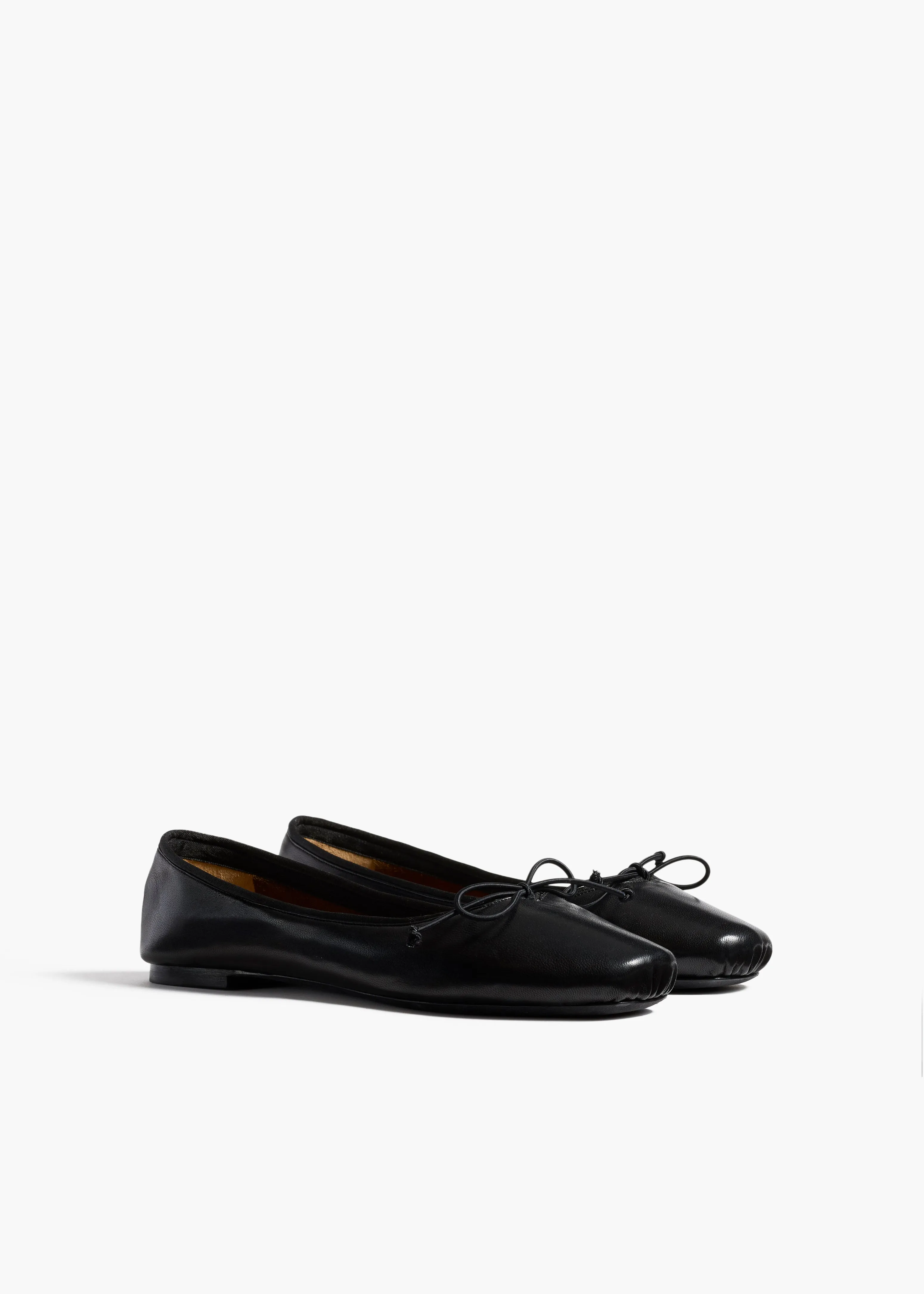 Charlotte Ballerina Flat in Black Leather sold by KHAITE product image thumbnail 2