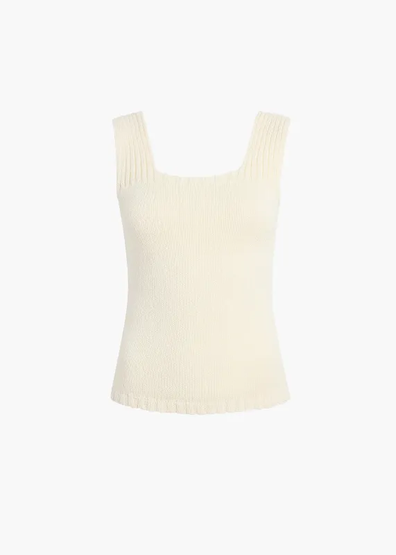 Wil Tank in Ivory sold by KHAITE