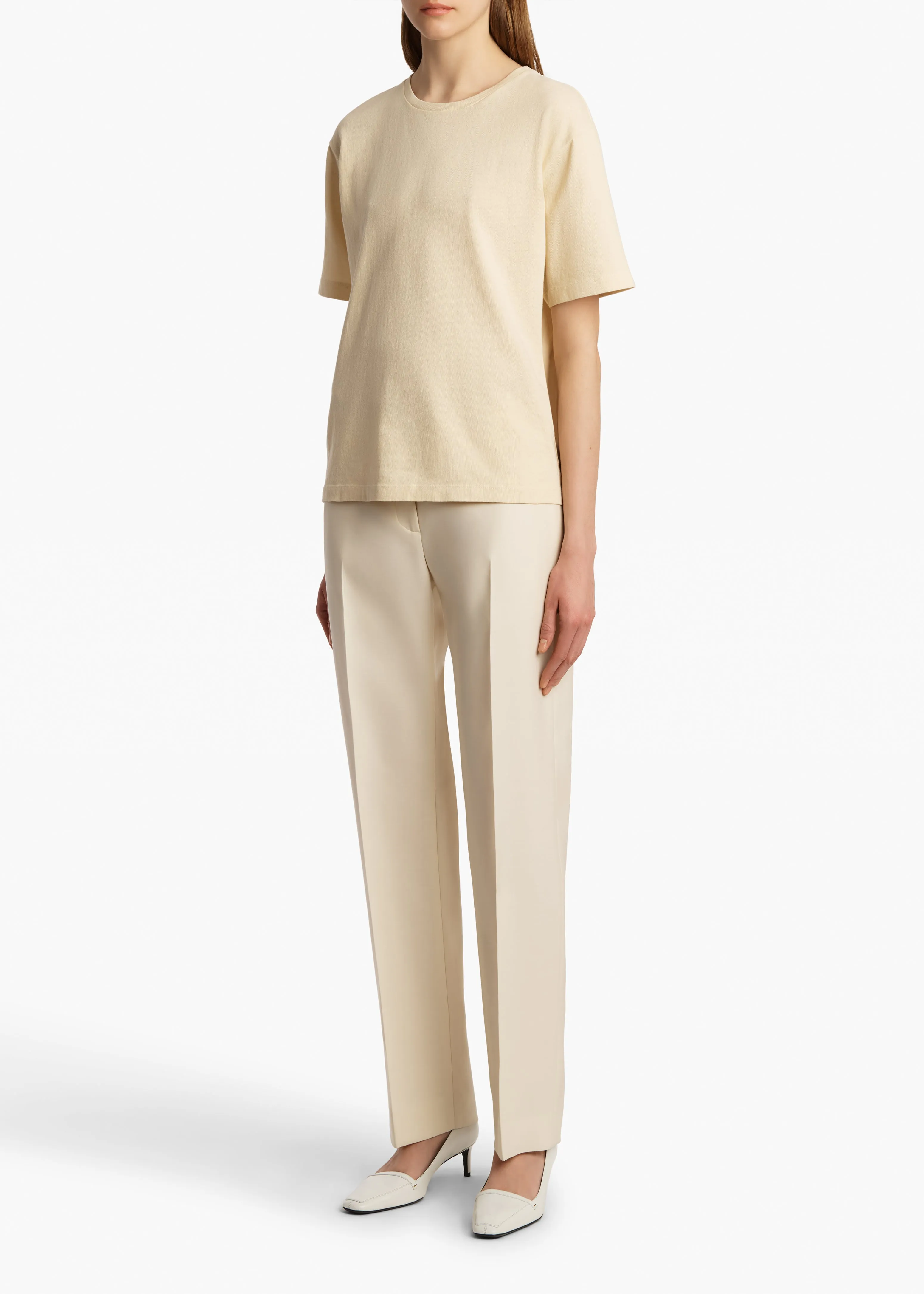 Mae T-Shirt in Custard sold by KHAITE product image thumbnail 2