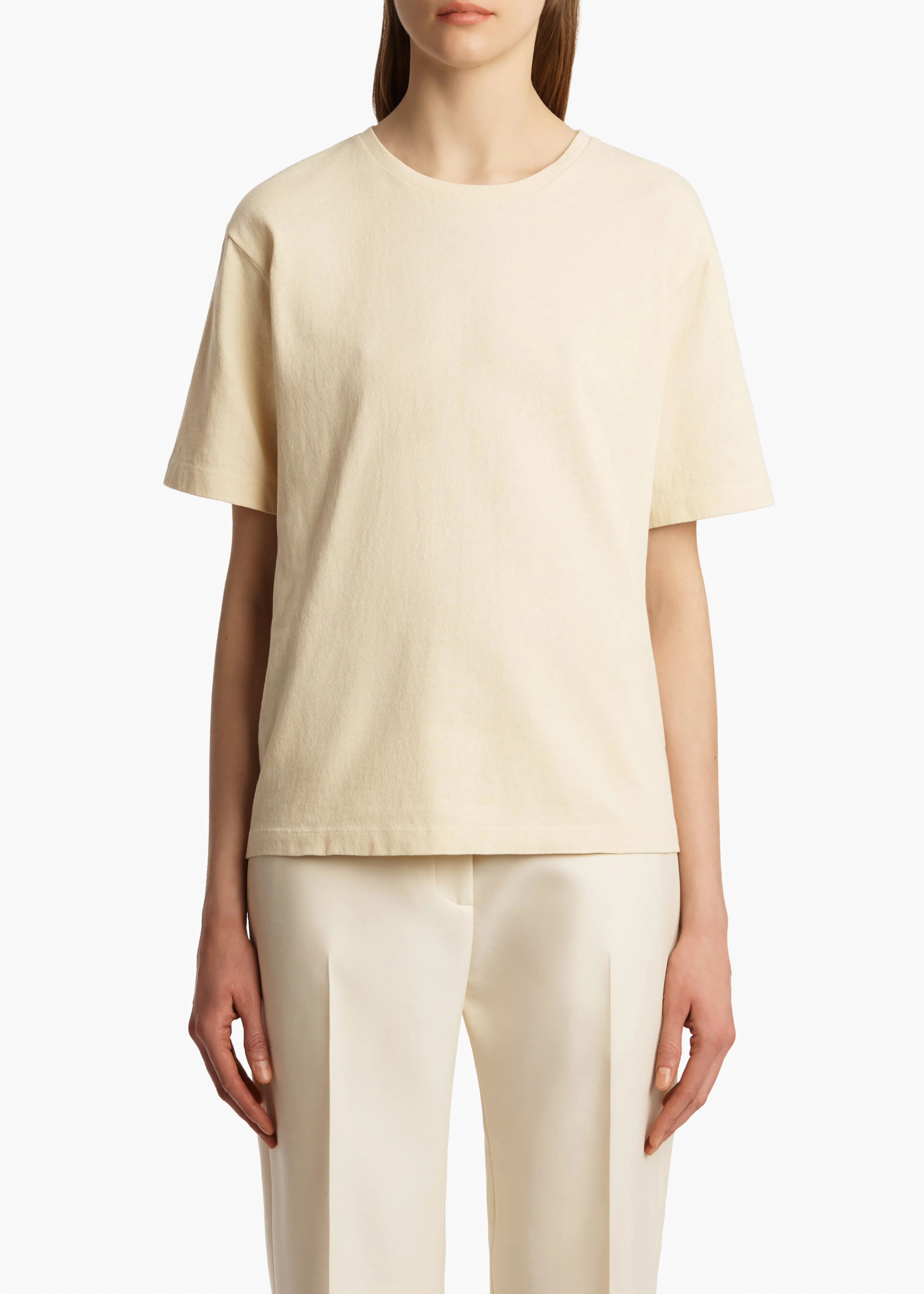 Mae T-Shirt in Custard sold by KHAITE product image thumbnail 3