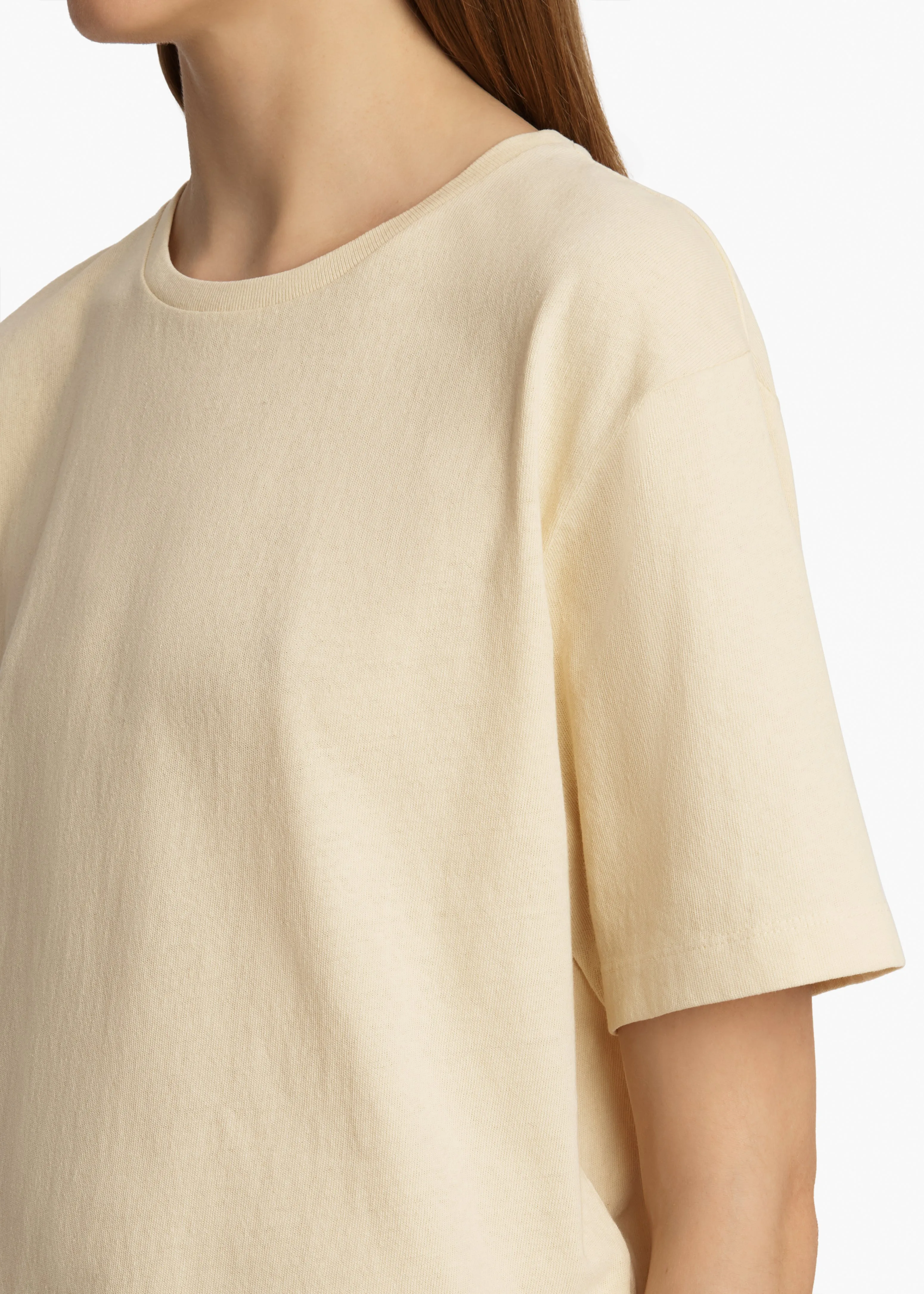 Mae T-Shirt in Custard sold by KHAITE product image thumbnail 5