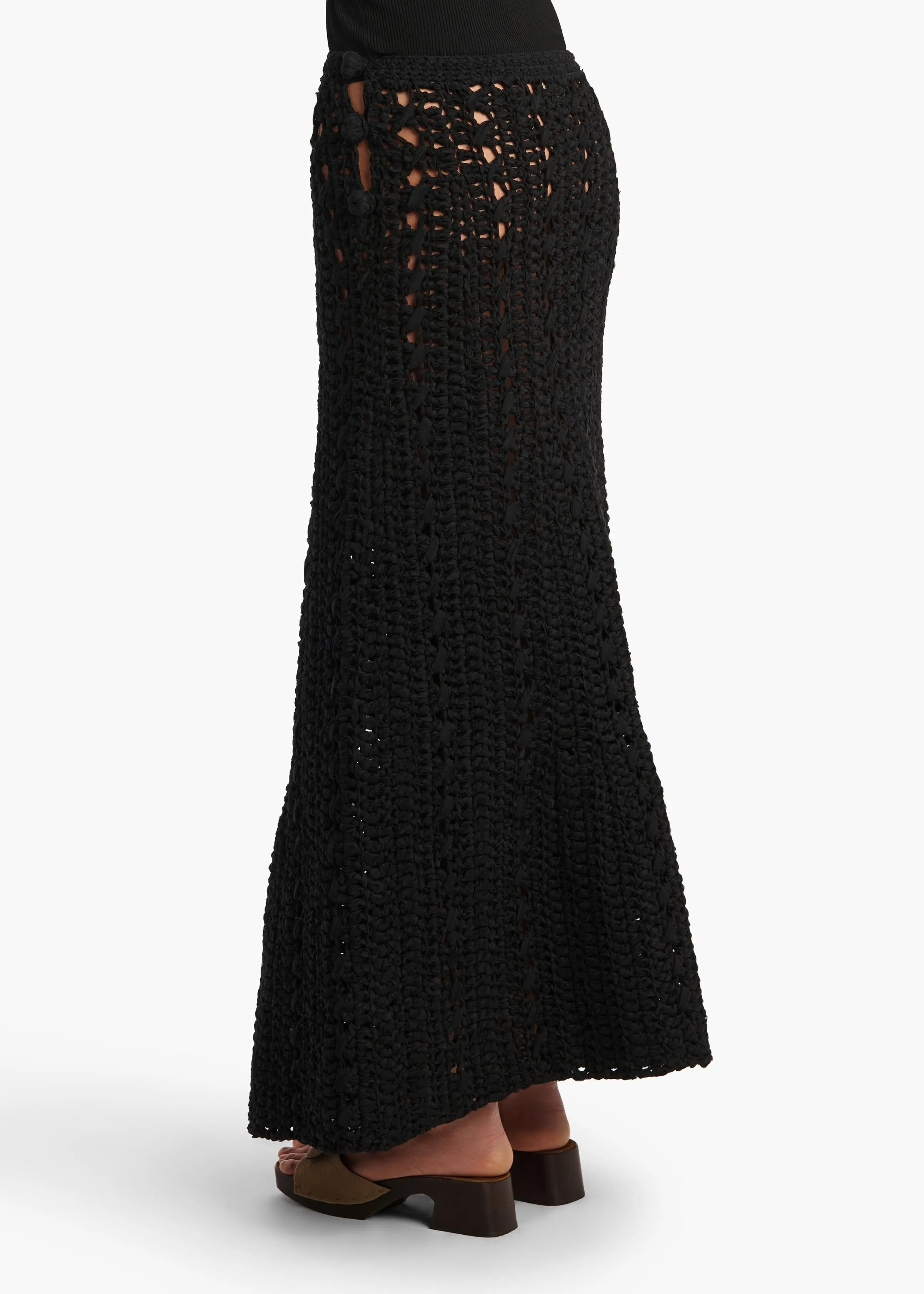 Ryder Skirt in Black sold by KHAITE product image thumbnail 4