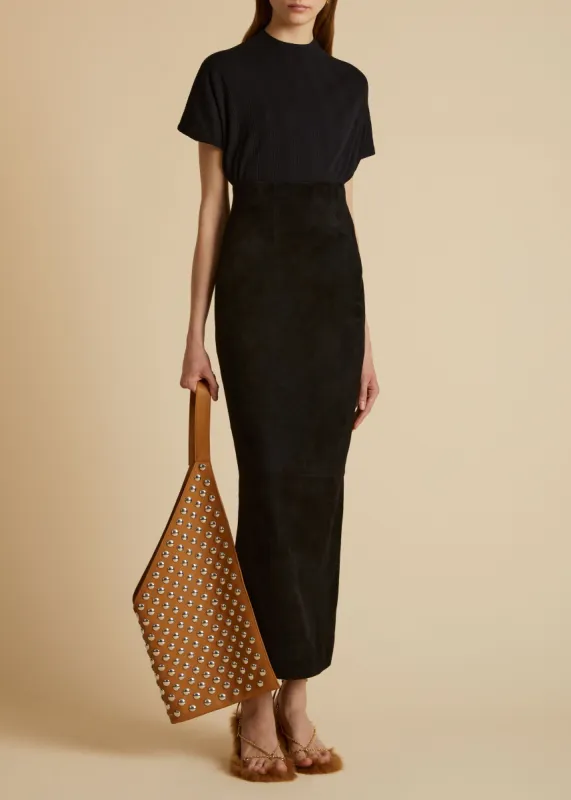 The Helene Top in Black sold by KHAITE