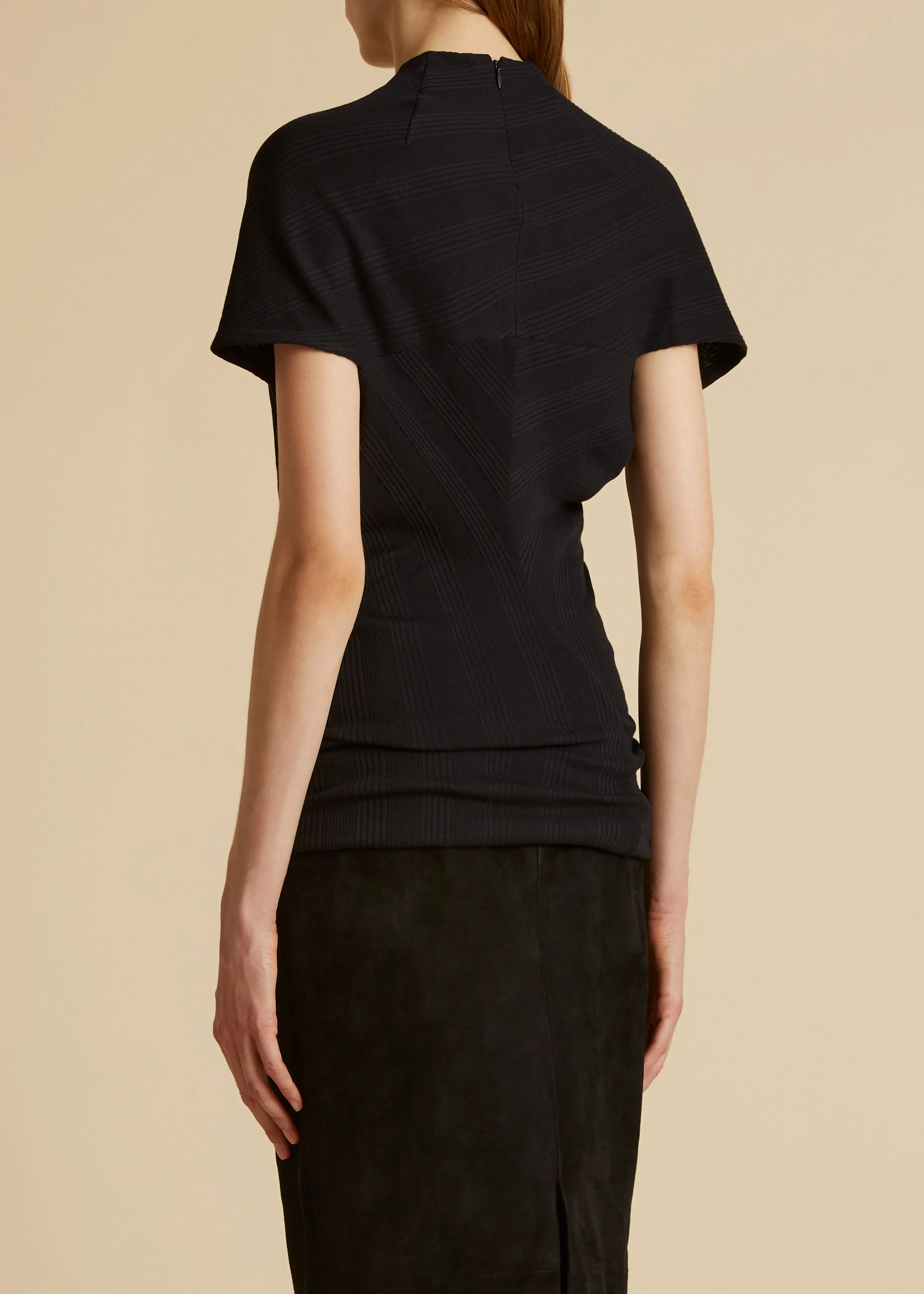 The Helene Top in Black sold by KHAITE product image thumbnail 3