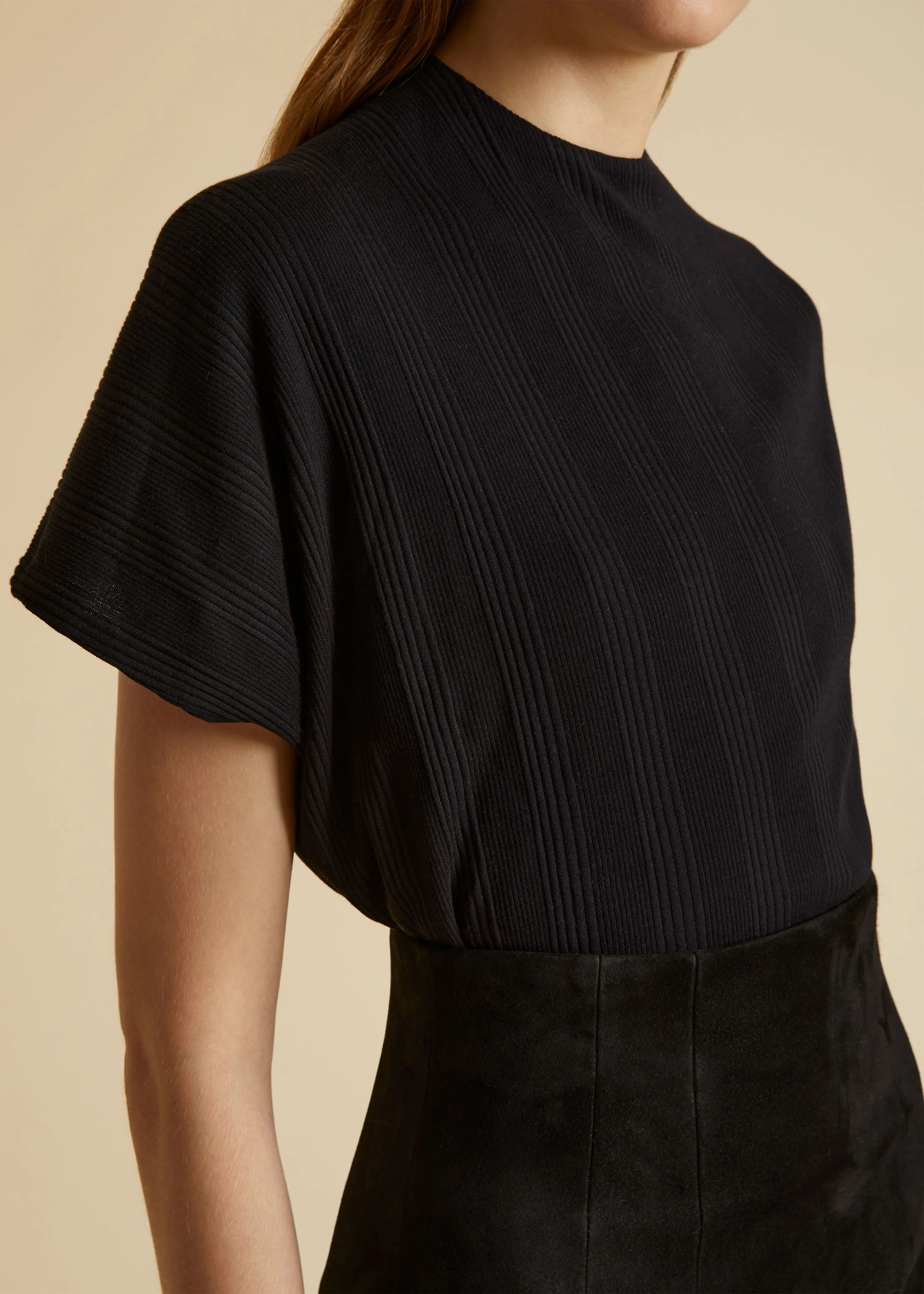 The Helene Top in Black sold by KHAITE product image thumbnail 5