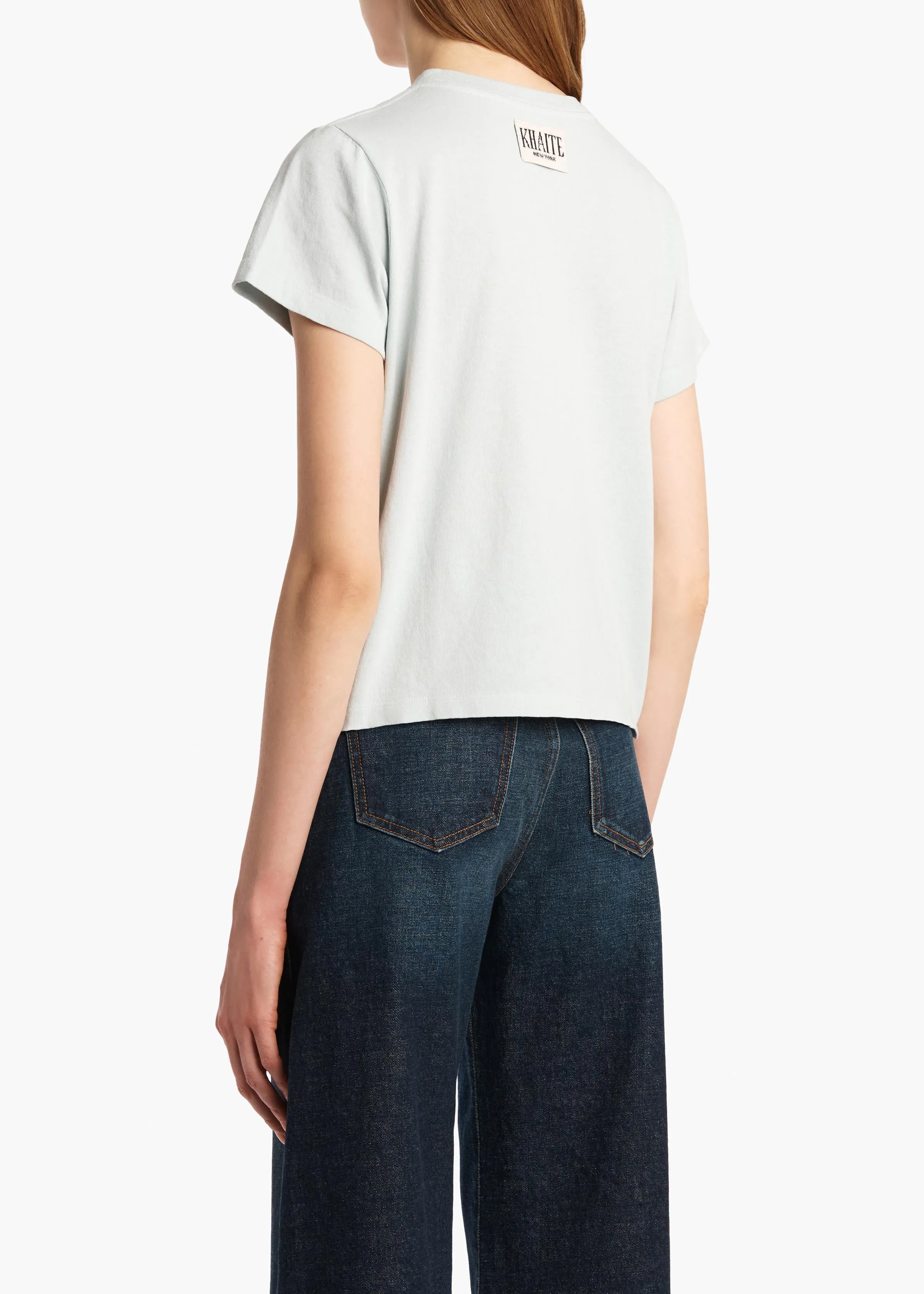 Emmylou T-Shirt in Ice Blue sold by KHAITE product image thumbnail 4