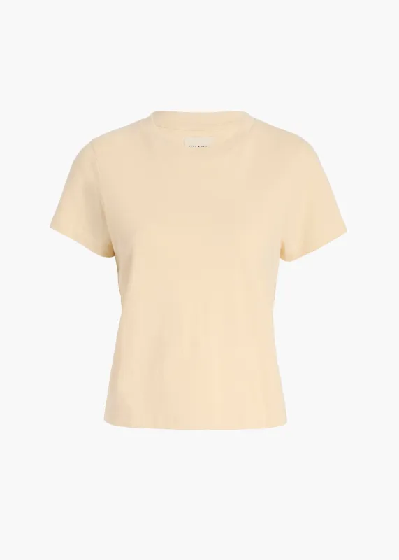 Emmylou T-Shirt in Custard sold by KHAITE