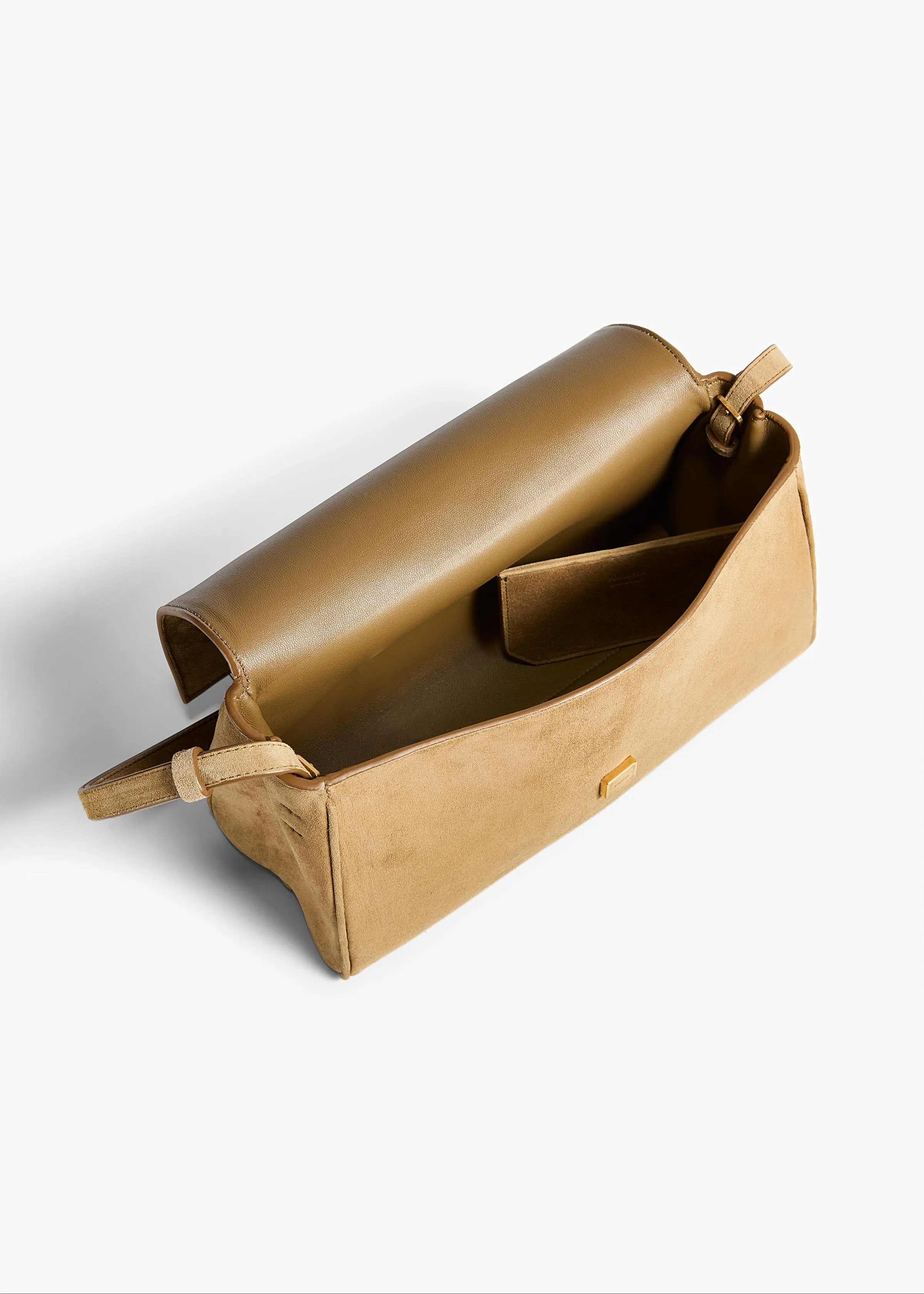 Audrey Crossbody Bag in Mud Suede sold by KHAITE product image thumbnail 4