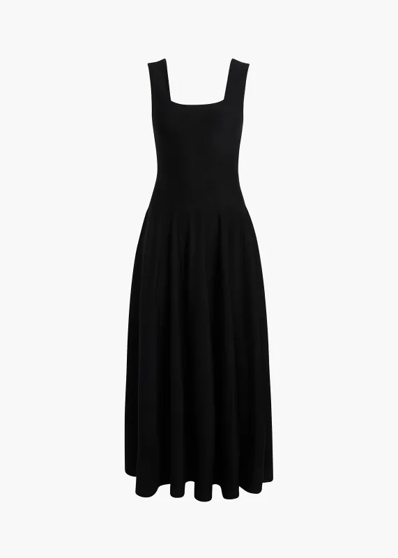 Jodie Dress in Black sold by KHAITE