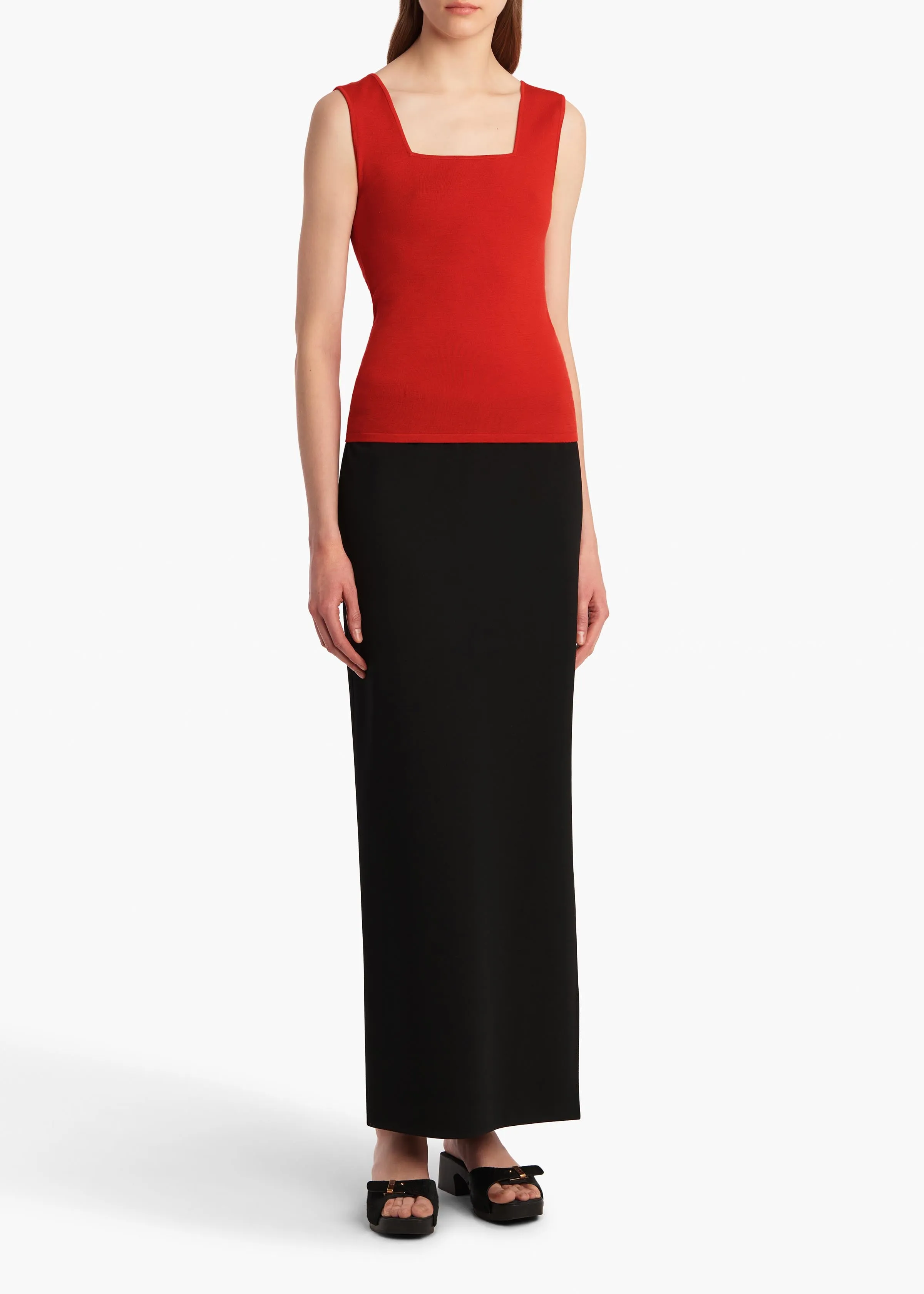 Sani Top in Fire Red sold by KHAITE product image thumbnail 2