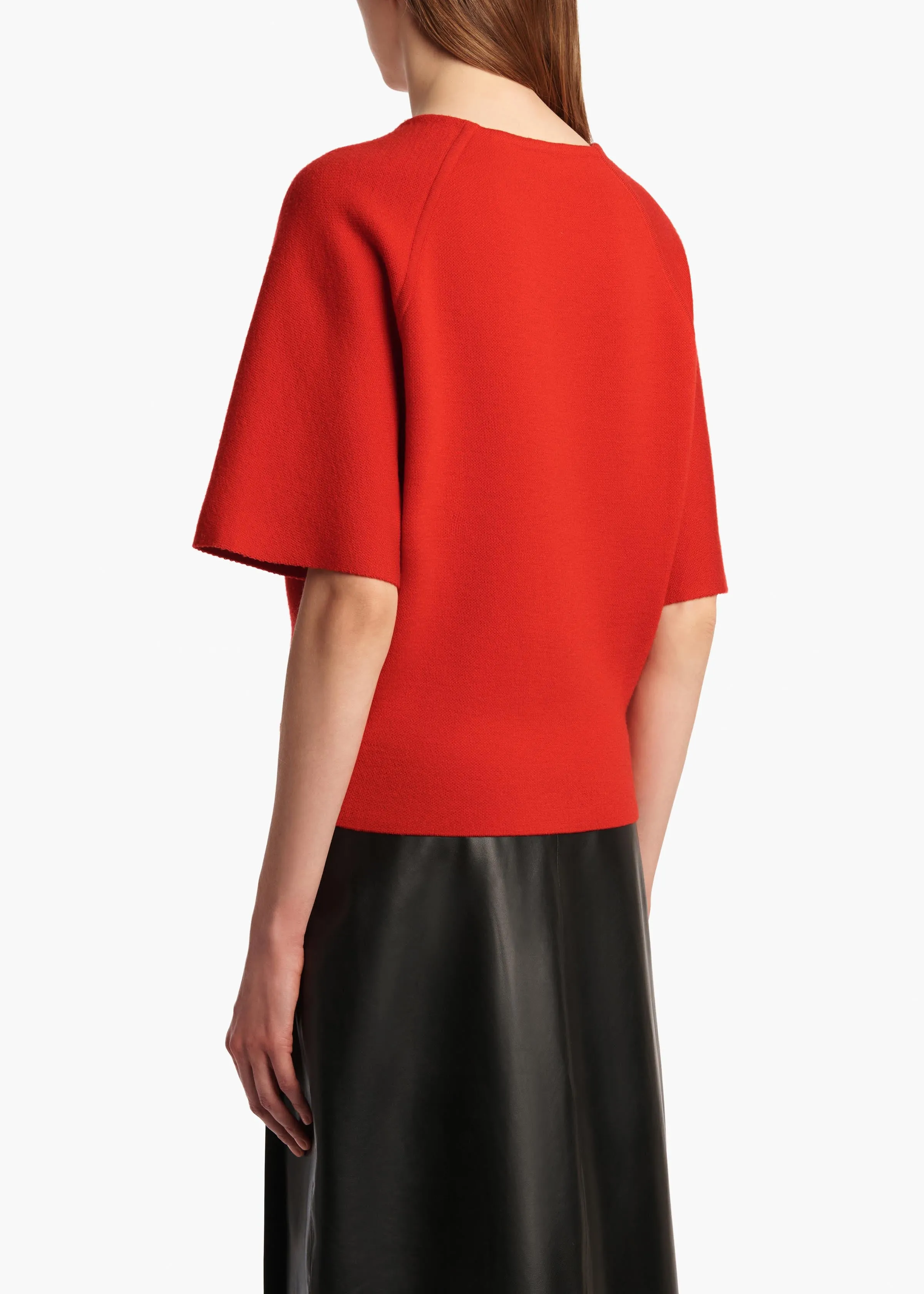 Warren Top in Fire Red sold by KHAITE product image thumbnail 4