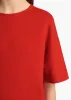 Warren Top in Fire Red sold by KHAITE