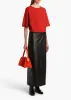 Warren Top in Fire Red sold by KHAITE