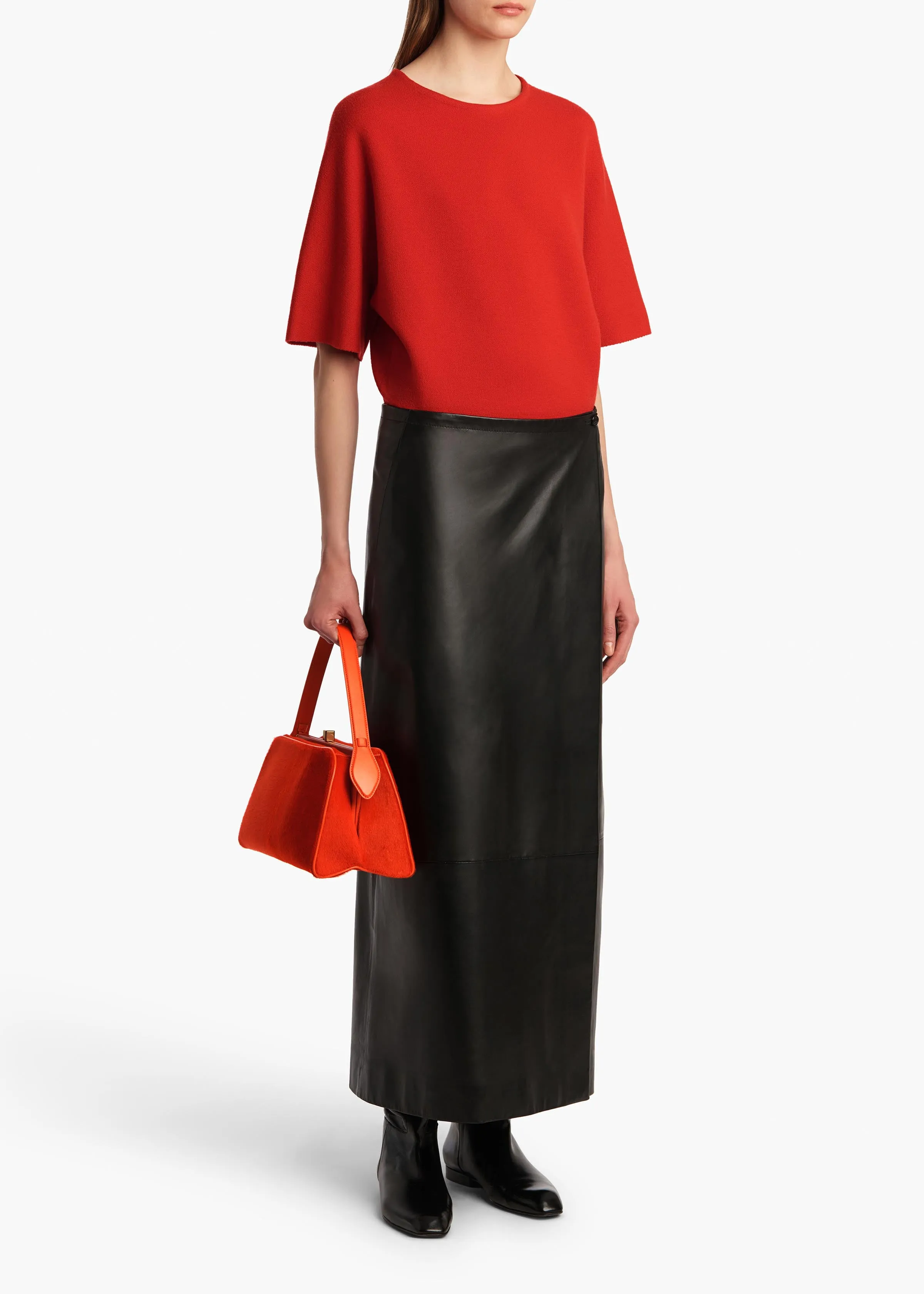 Warren Top in Fire Red sold by KHAITE product image thumbnail 2