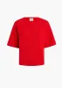 Warren Top in Fire Red sold by KHAITE