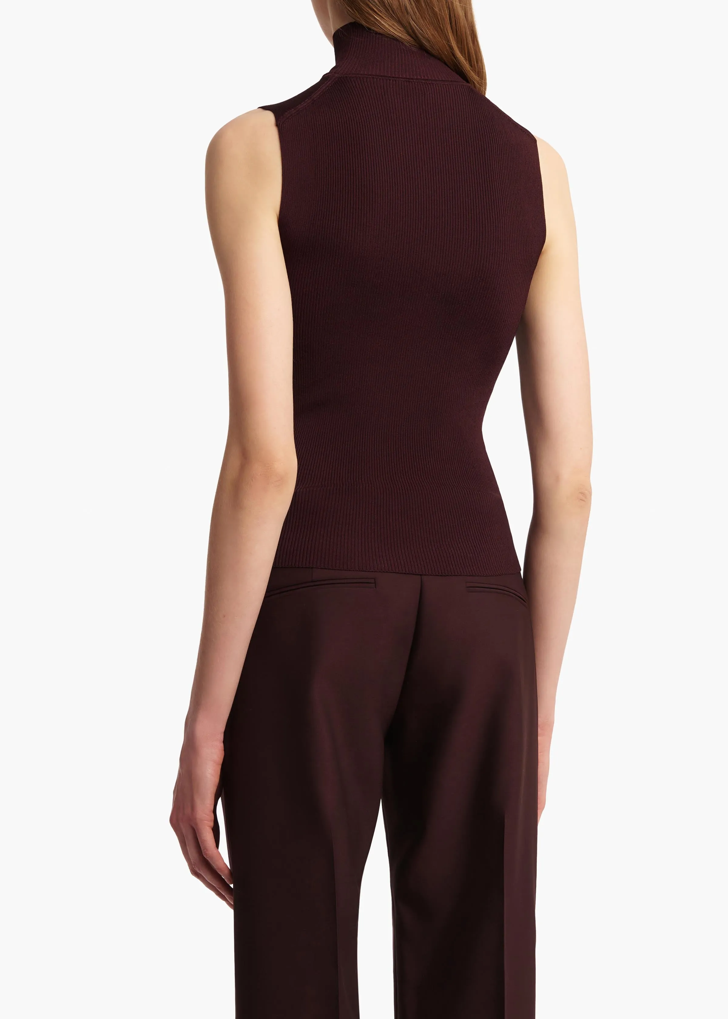 Benita Top in Almandine sold by KHAITE product image thumbnail 4