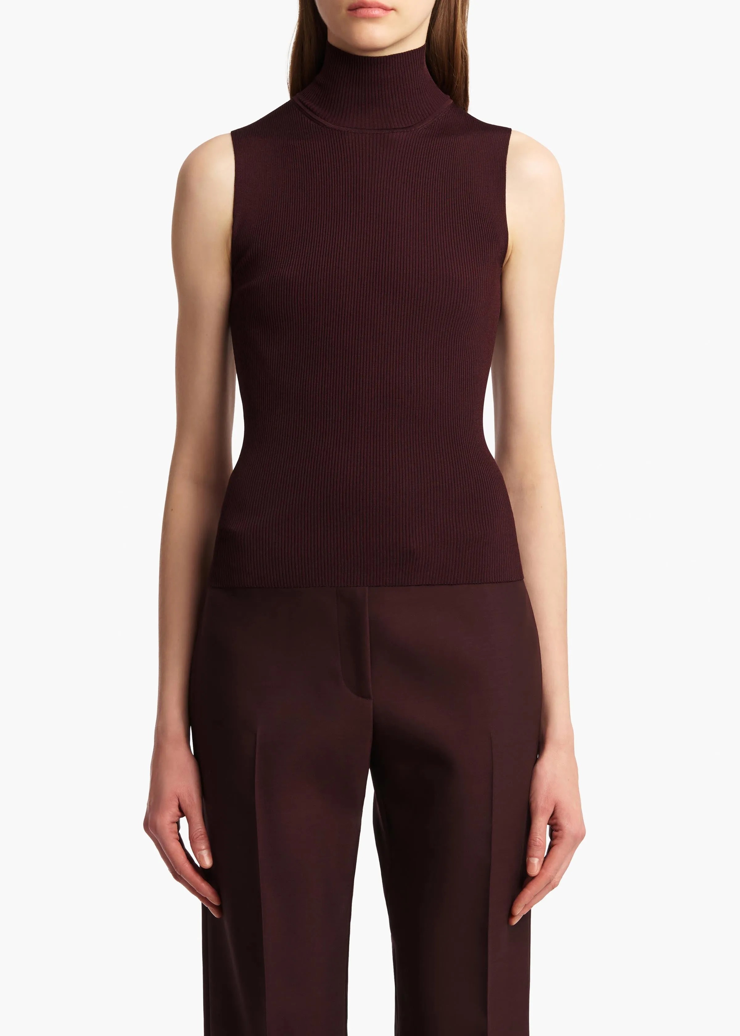 Benita Top in Almandine sold by KHAITE product image thumbnail 3