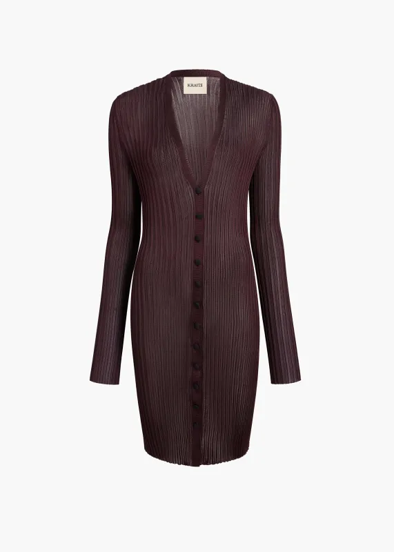 Ramon Cardigan in Almandine made by KHAITE