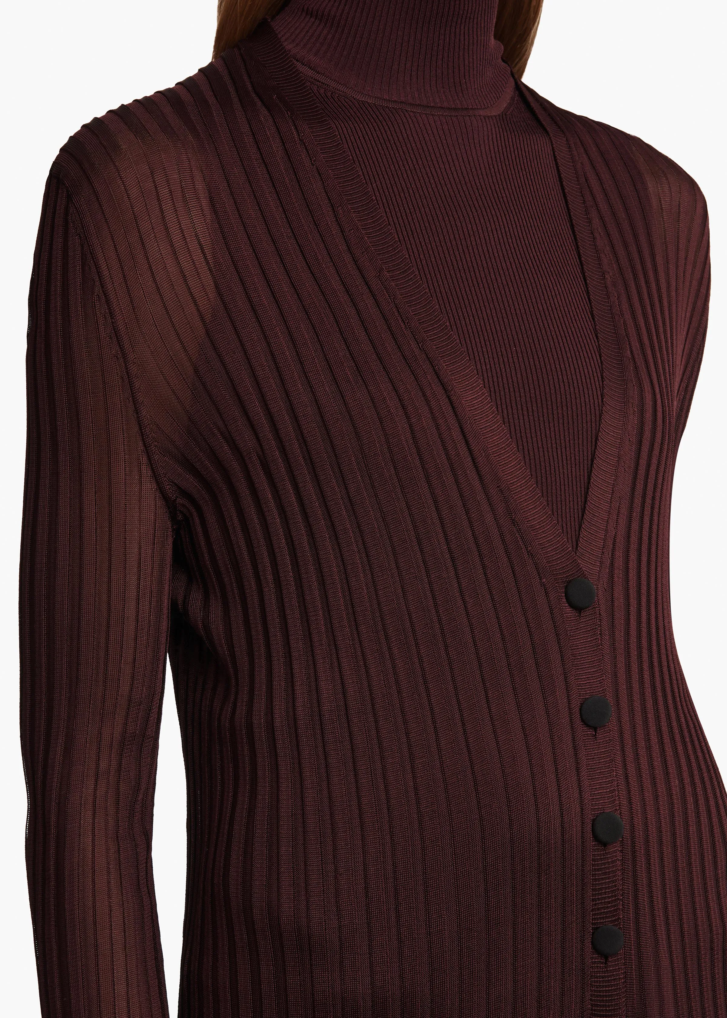 Ramon Cardigan in Almandine sold by KHAITE product image thumbnail 5
