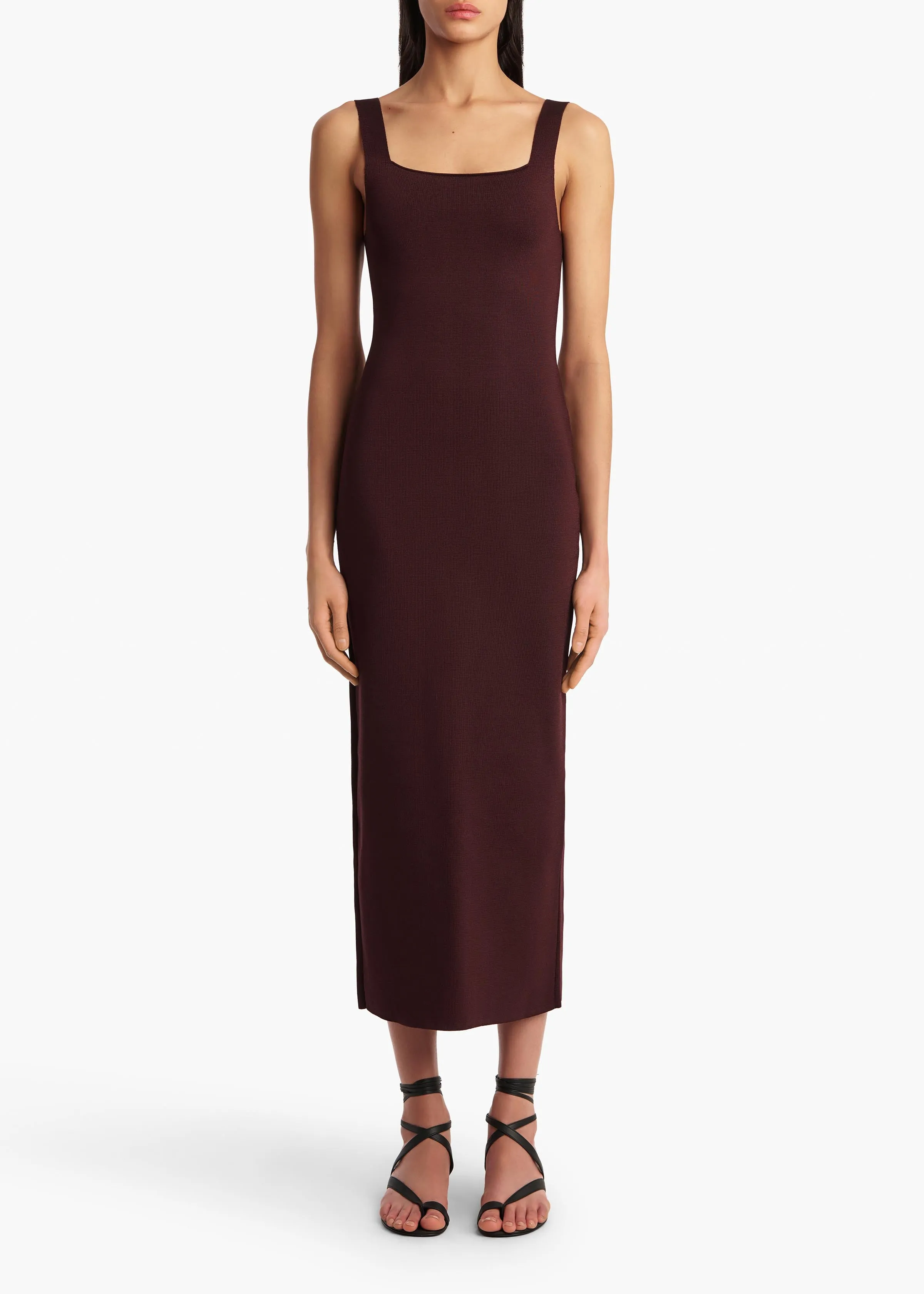 Dixi Dress in Almandine sold by KHAITE product image thumbnail 3