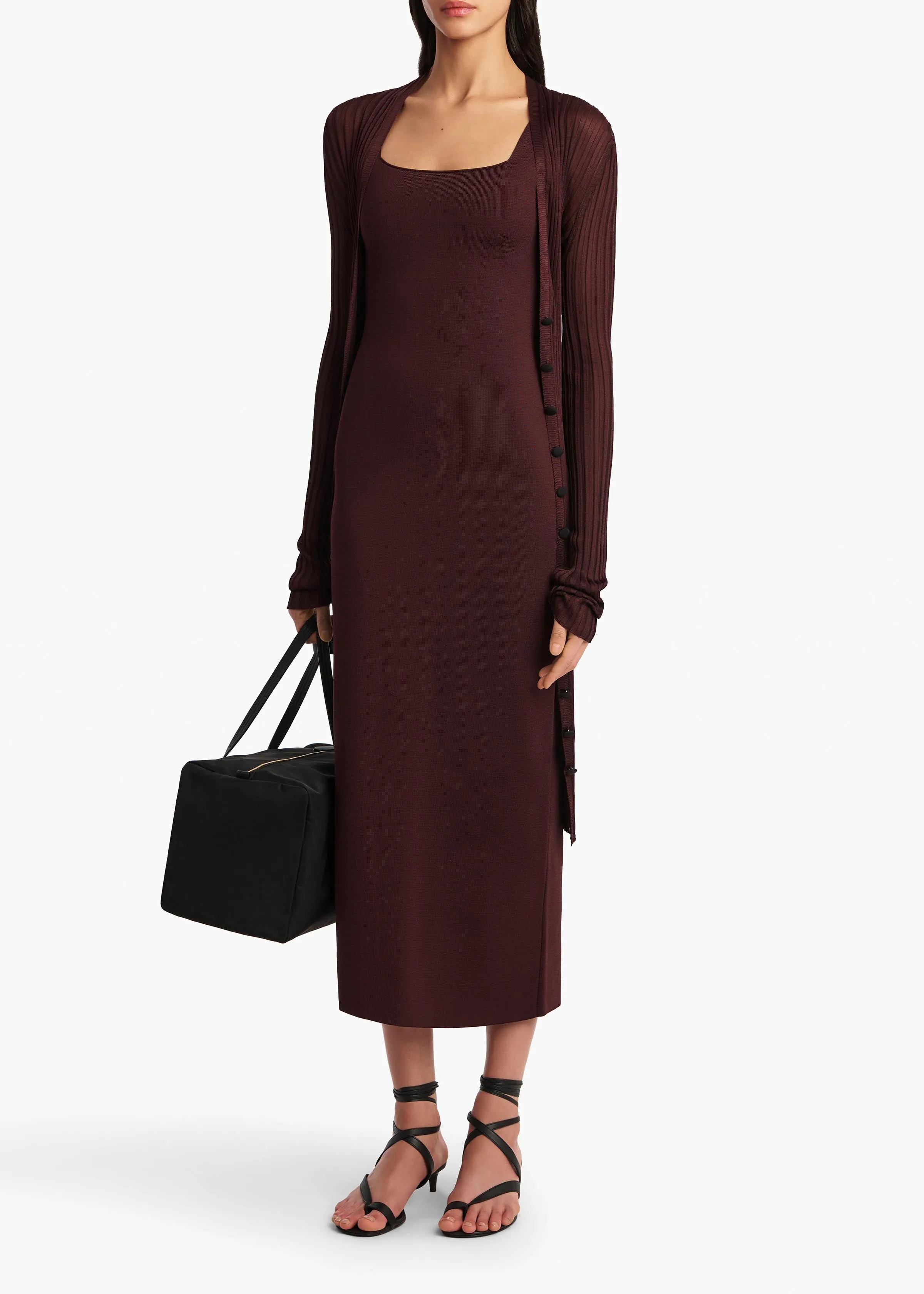 Dixi Dress in Almandine sold by KHAITE product image thumbnail 2