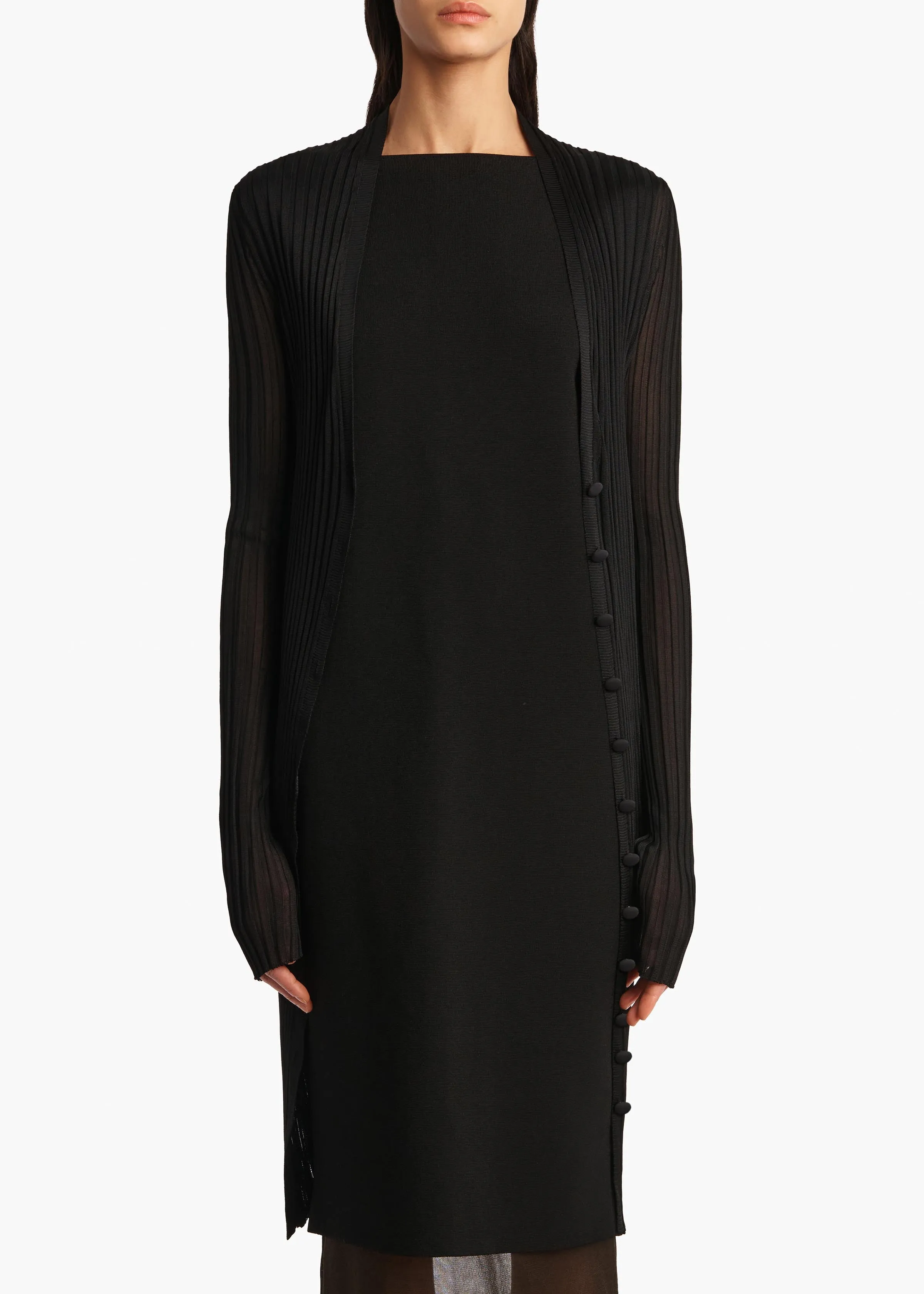 Ramon Cardigan in Black sold by KHAITE product image thumbnail 3