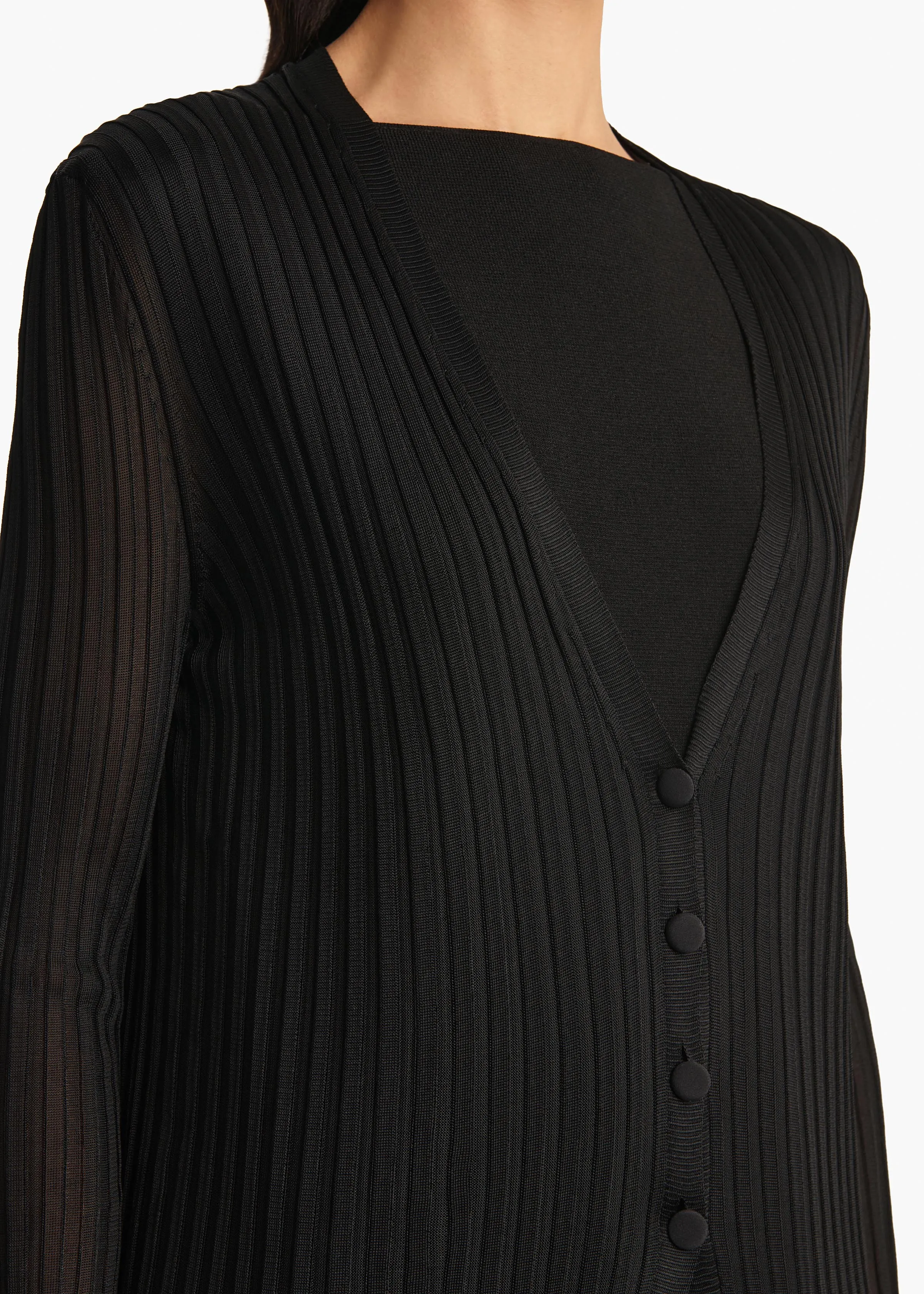 Ramon Cardigan in Black sold by KHAITE product image thumbnail 5