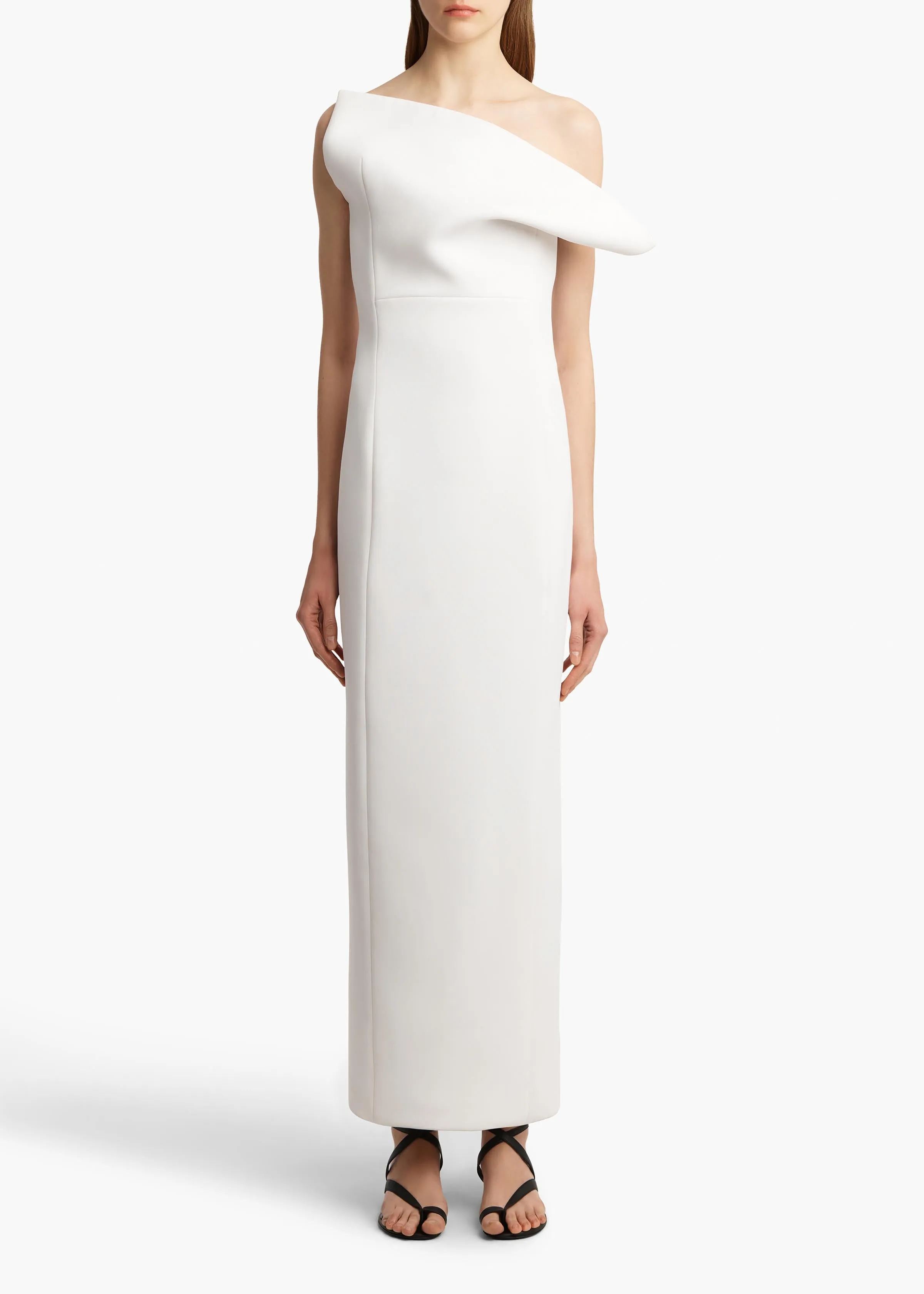 Cato Dress in Chalk sold by KHAITE product image thumbnail 3