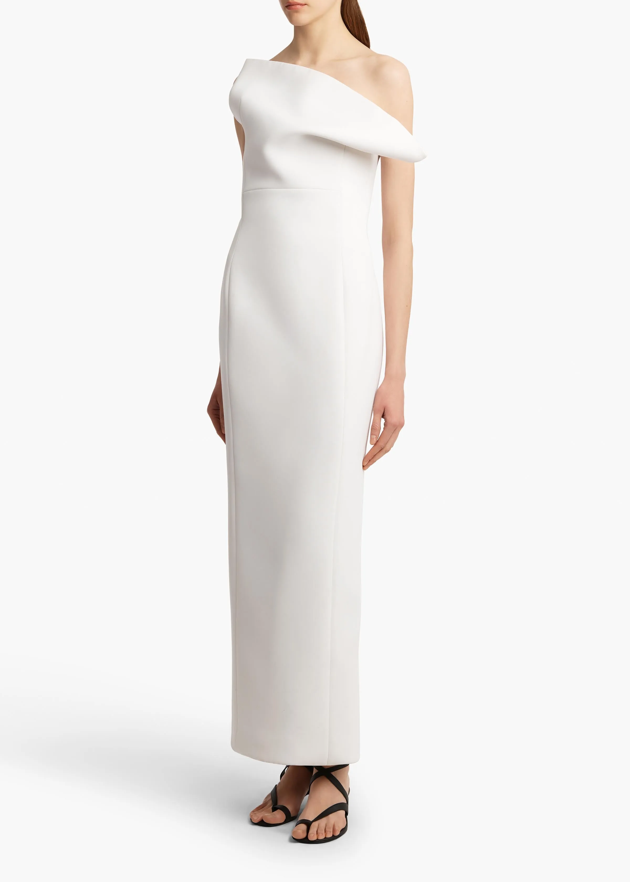 Cato Dress in Chalk sold by KHAITE product image thumbnail 2