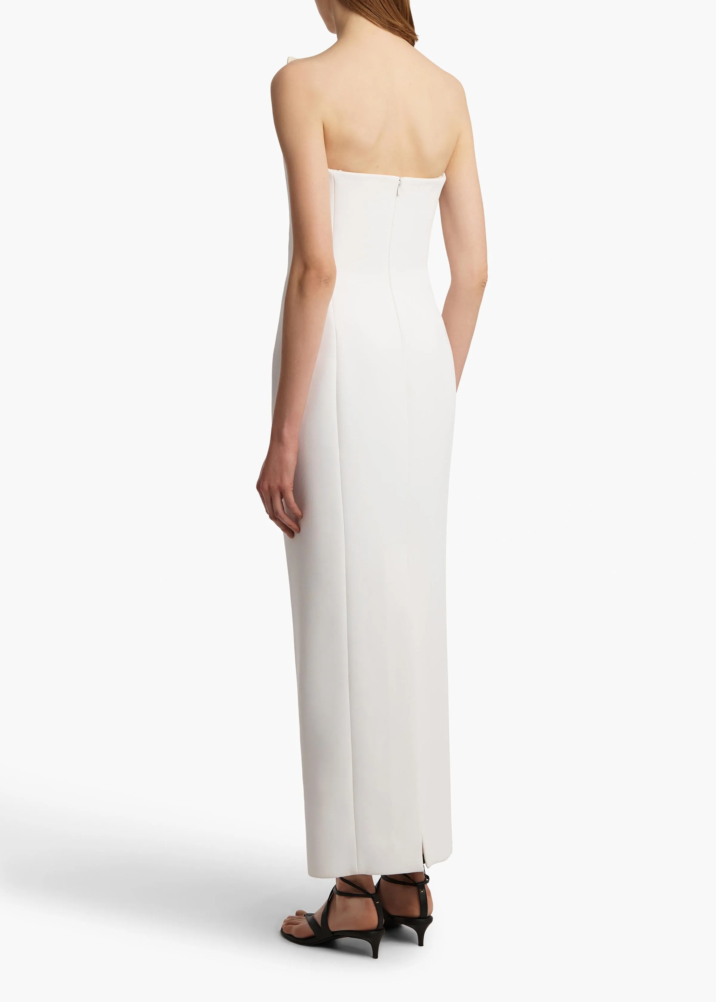 Cato Dress in Chalk sold by KHAITE product image thumbnail 4