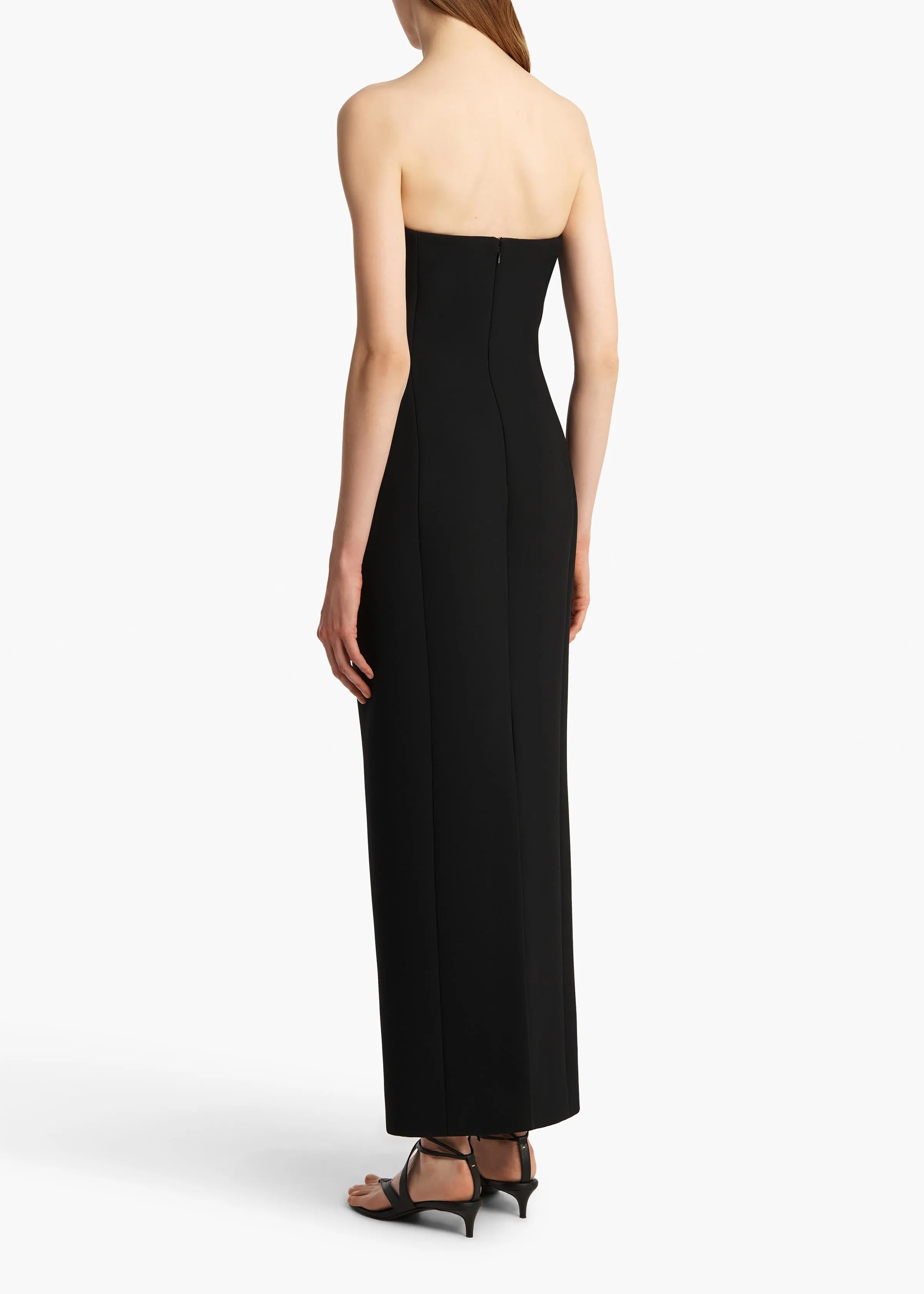 Cato Dress in Black sold by KHAITE product image thumbnail 4