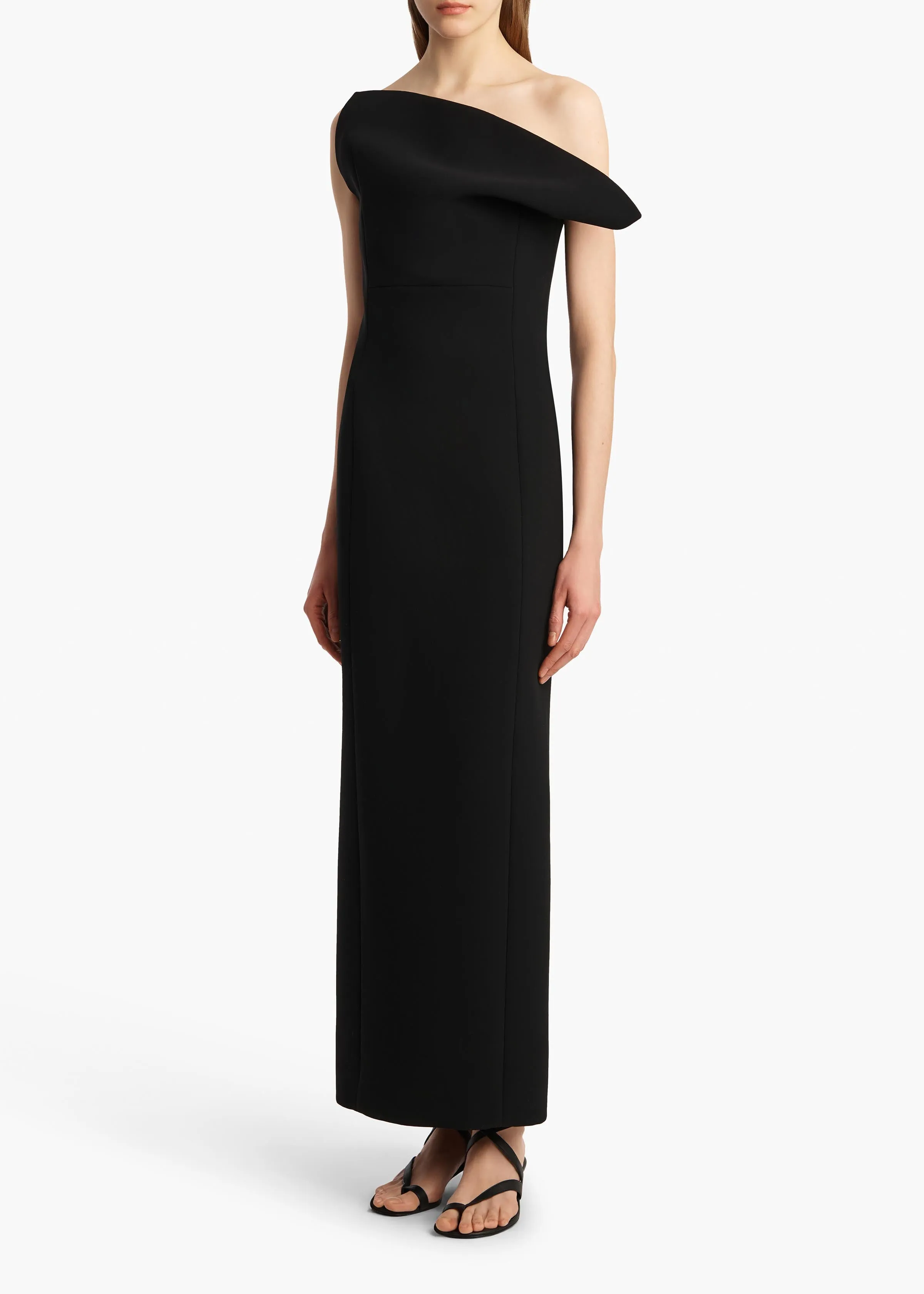 Cato Dress in Black sold by KHAITE product image thumbnail 2