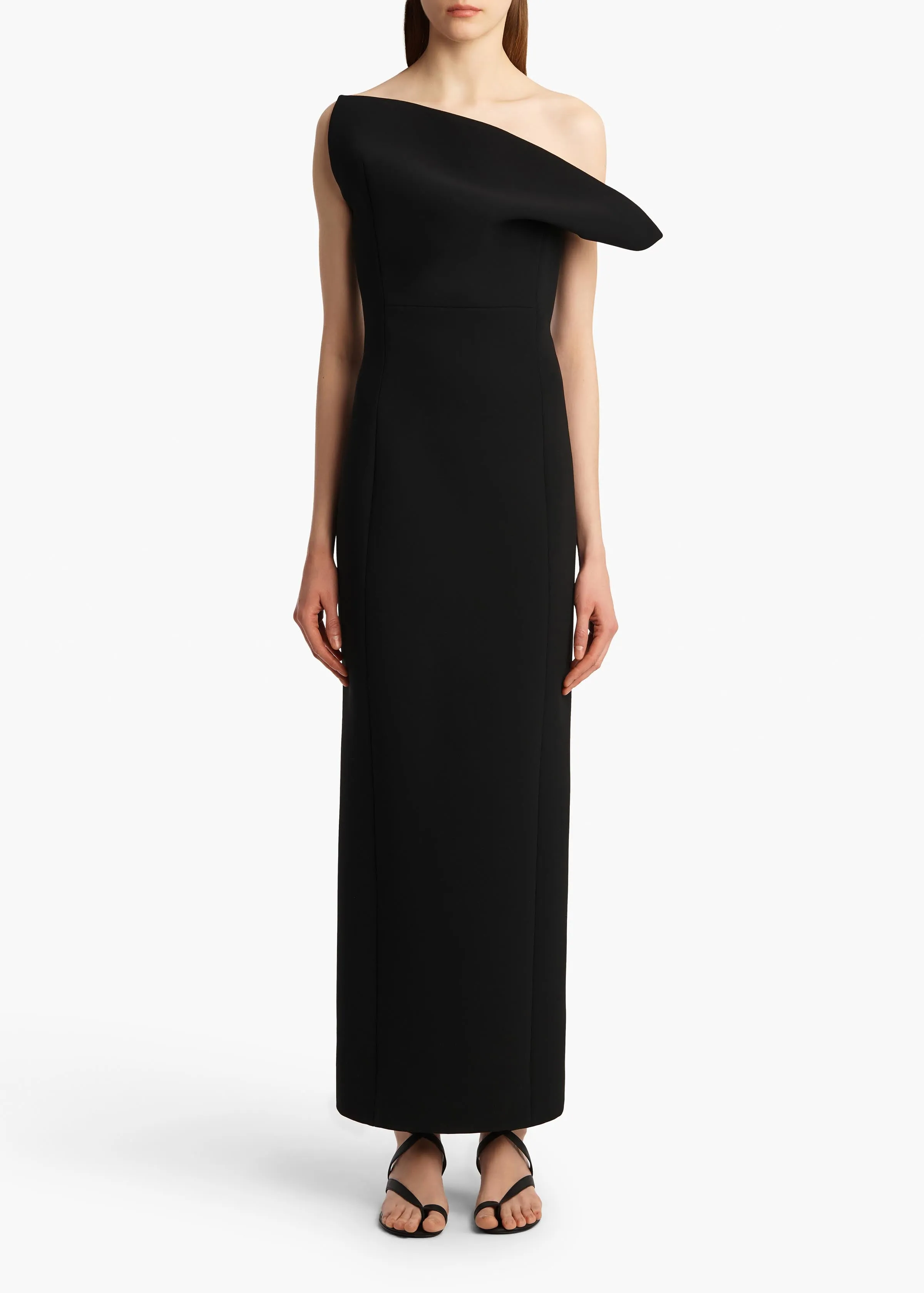 Cato Dress in Black sold by KHAITE product image thumbnail 3