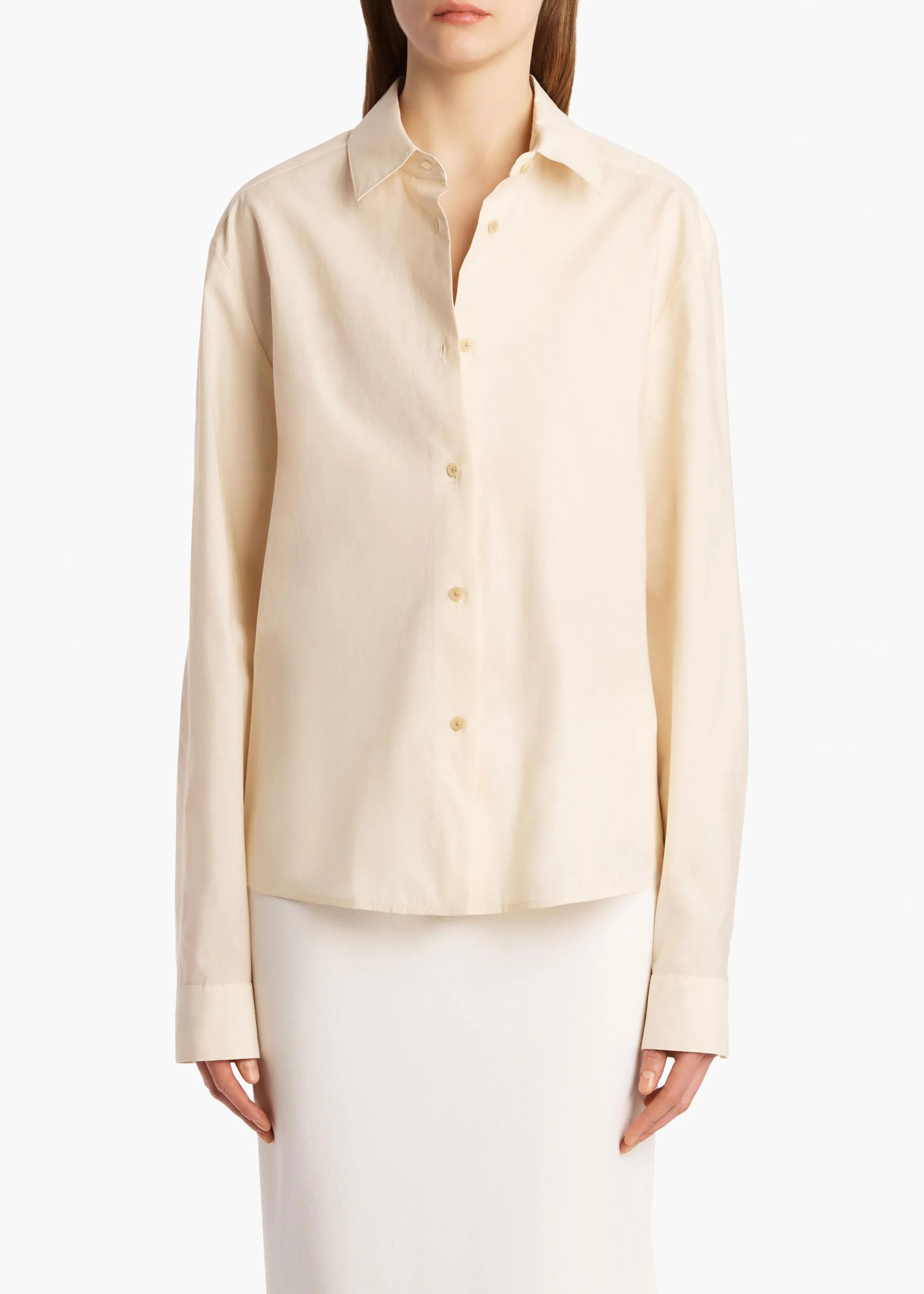 Argo Top in Bone sold by KHAITE product image thumbnail 3