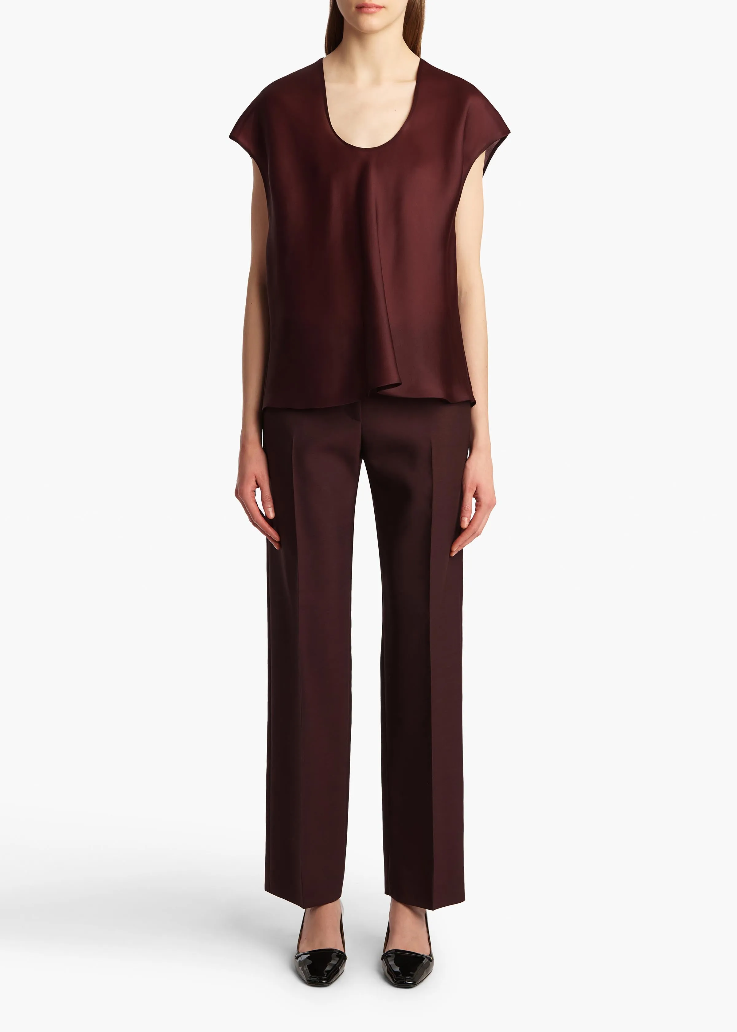 Barbo Top in Almandine sold by KHAITE product image thumbnail 2