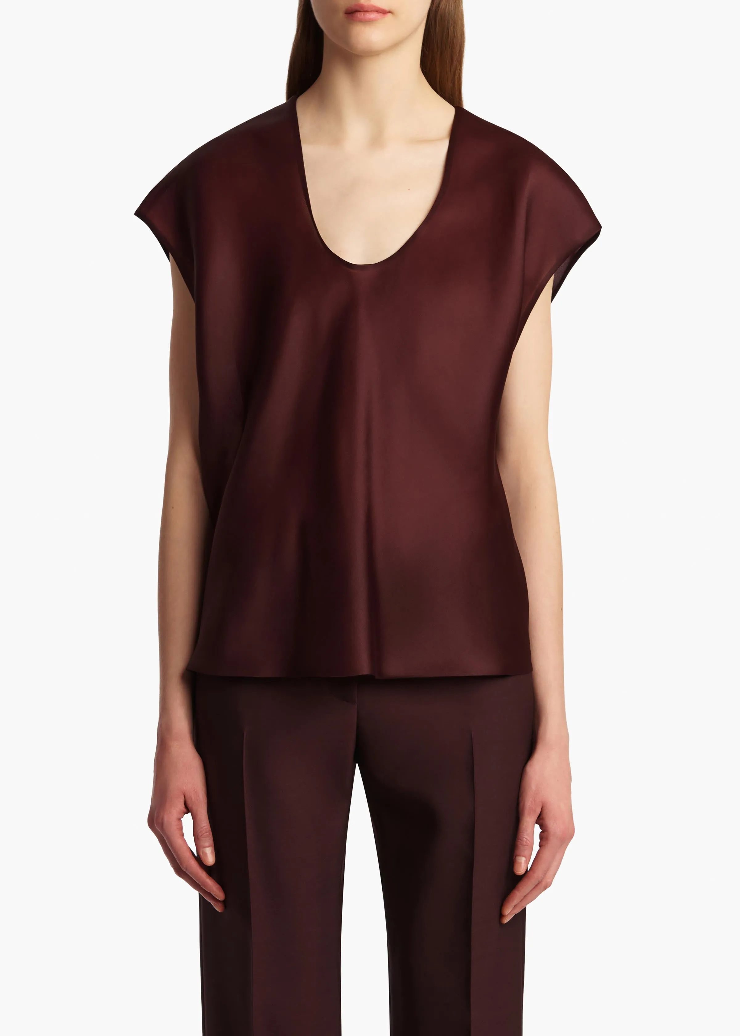 Barbo Top in Almandine sold by KHAITE product image thumbnail 3