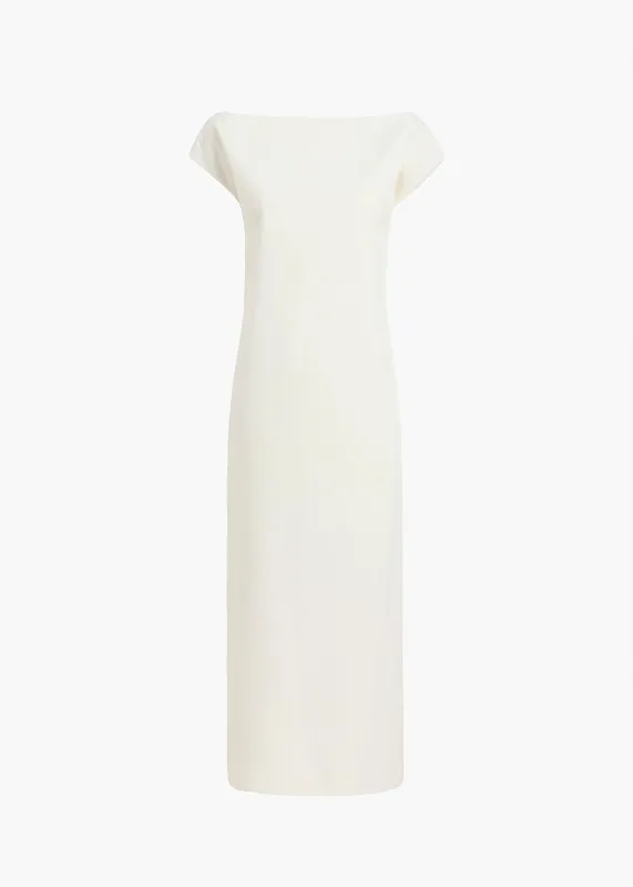 Ayame Dress in Chalk sold by KHAITE