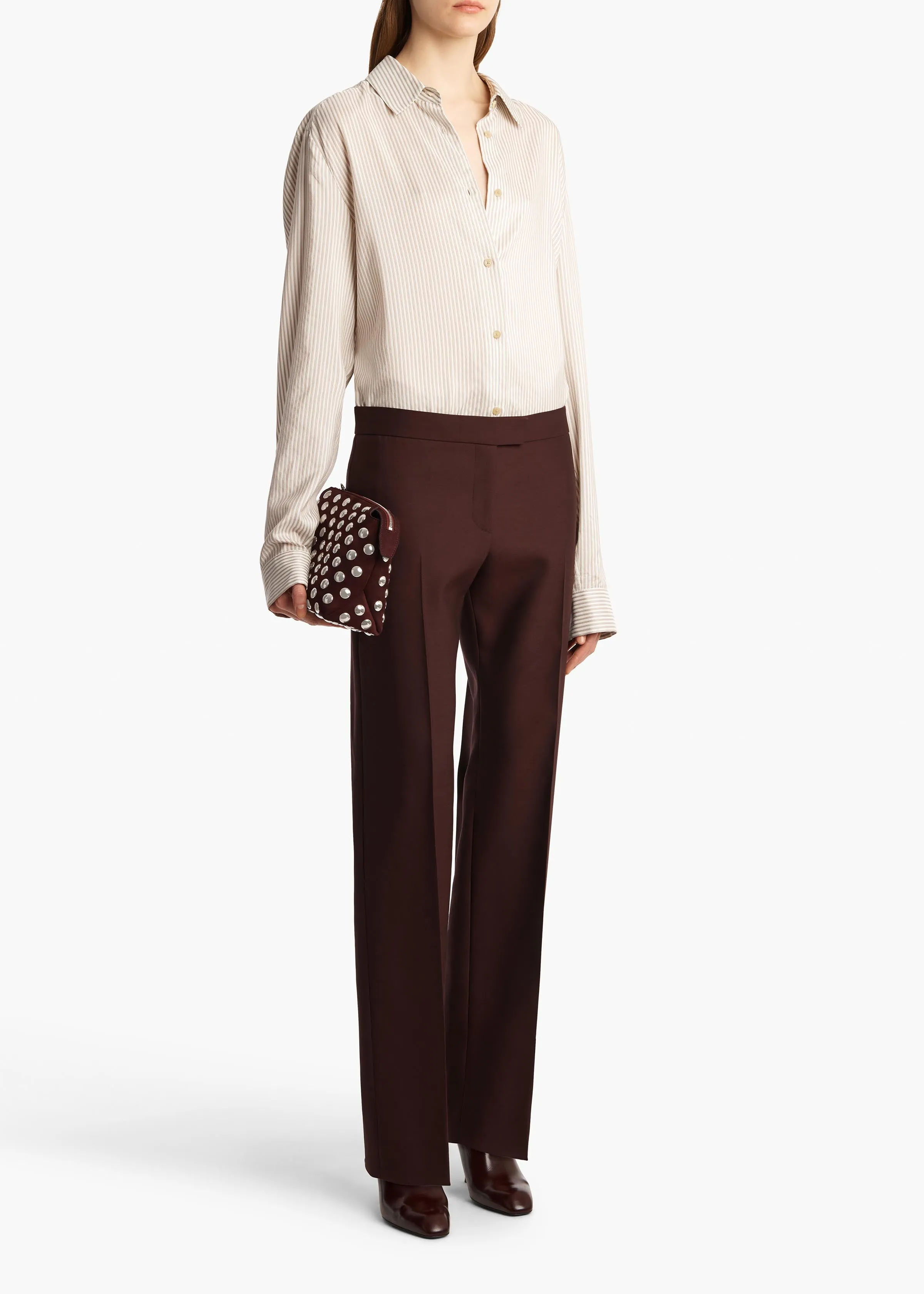 Argo Top in Khaki sold by KHAITE product image thumbnail 2