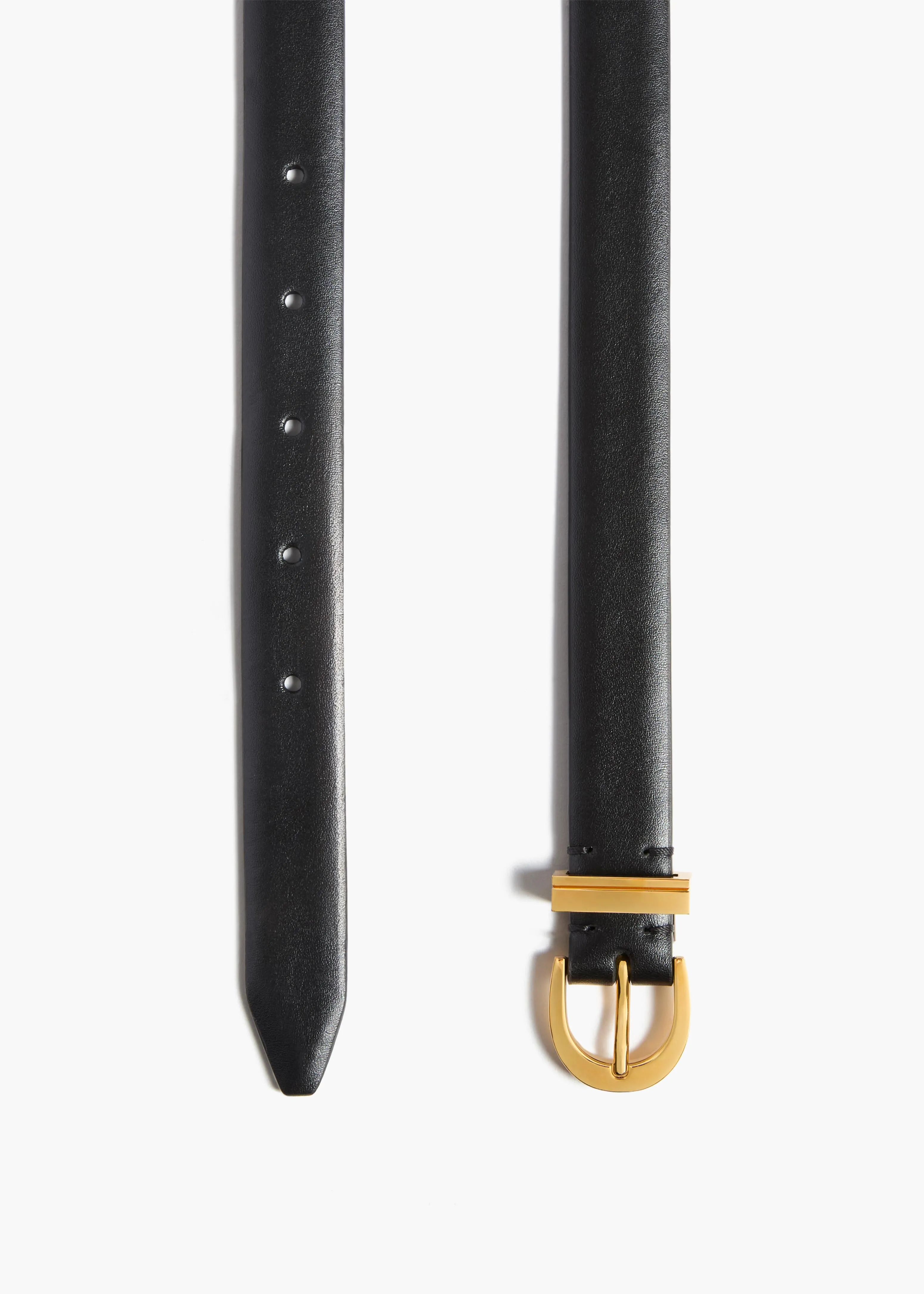 Luna Belt in Black Leather with Gold sold by KHAITE product image thumbnail 2